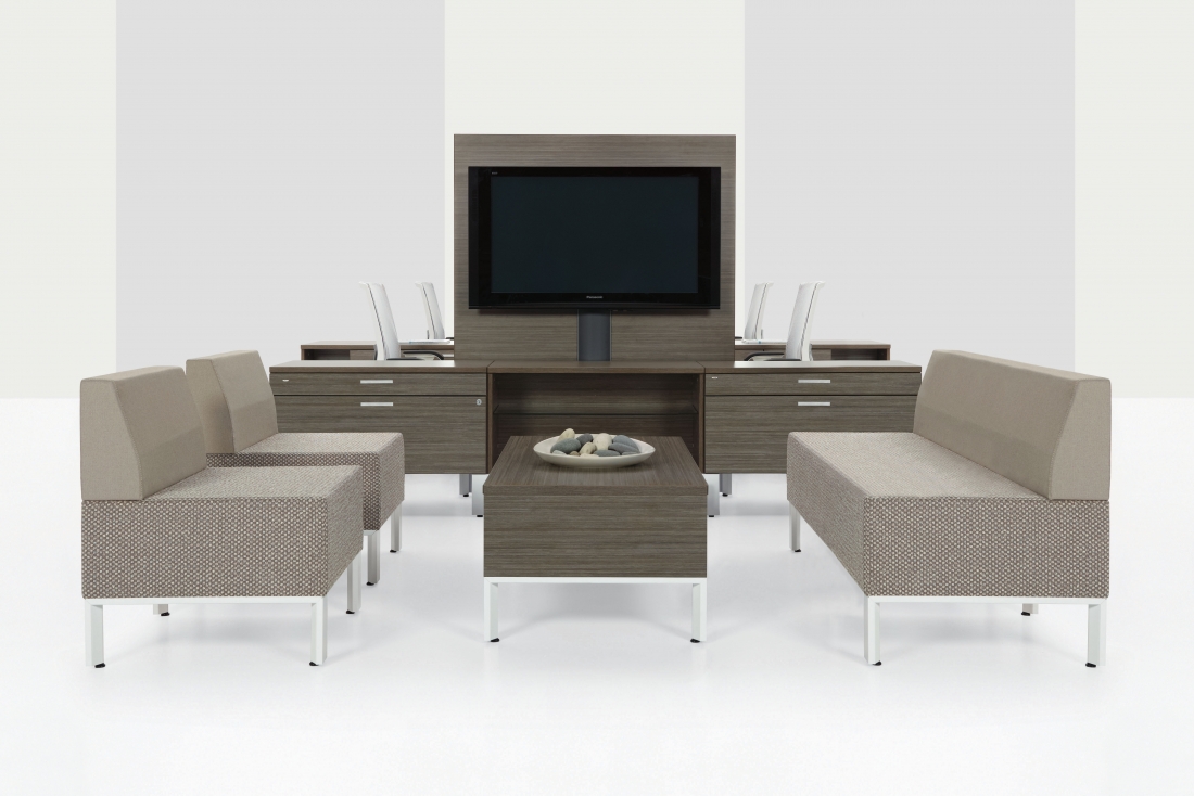 Bridges II collaborative worksurface system for modern workplace environments