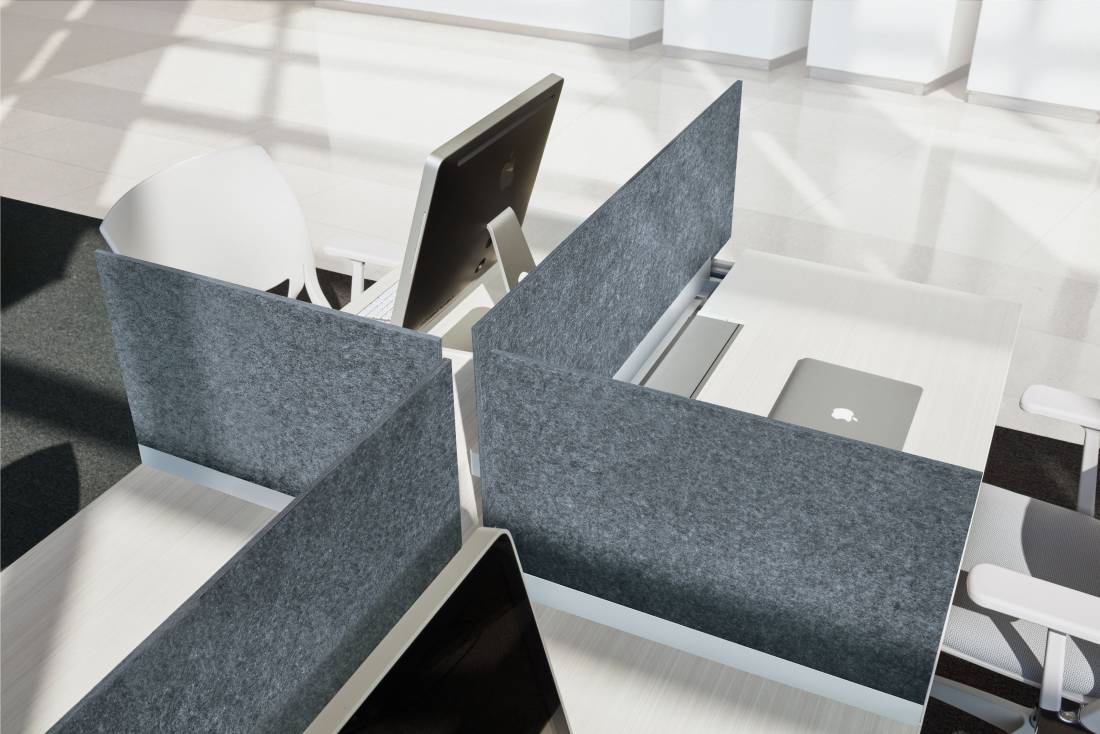 Bridges II collaborative worksurface system for modern workplace environments