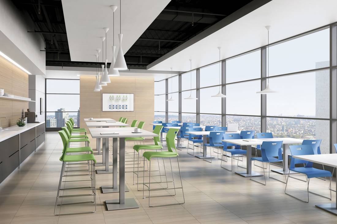 Licence 2 tables for collaborative workplace meeting spaces