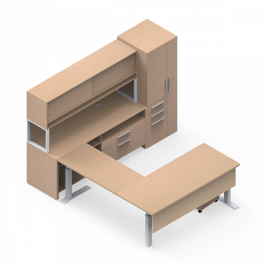 FrameOne benching workstation system for open office environments