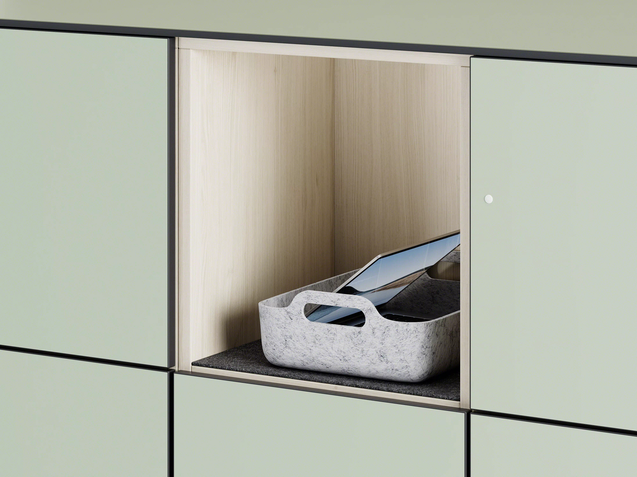 WorkValet locker storage system for workplace personal storage