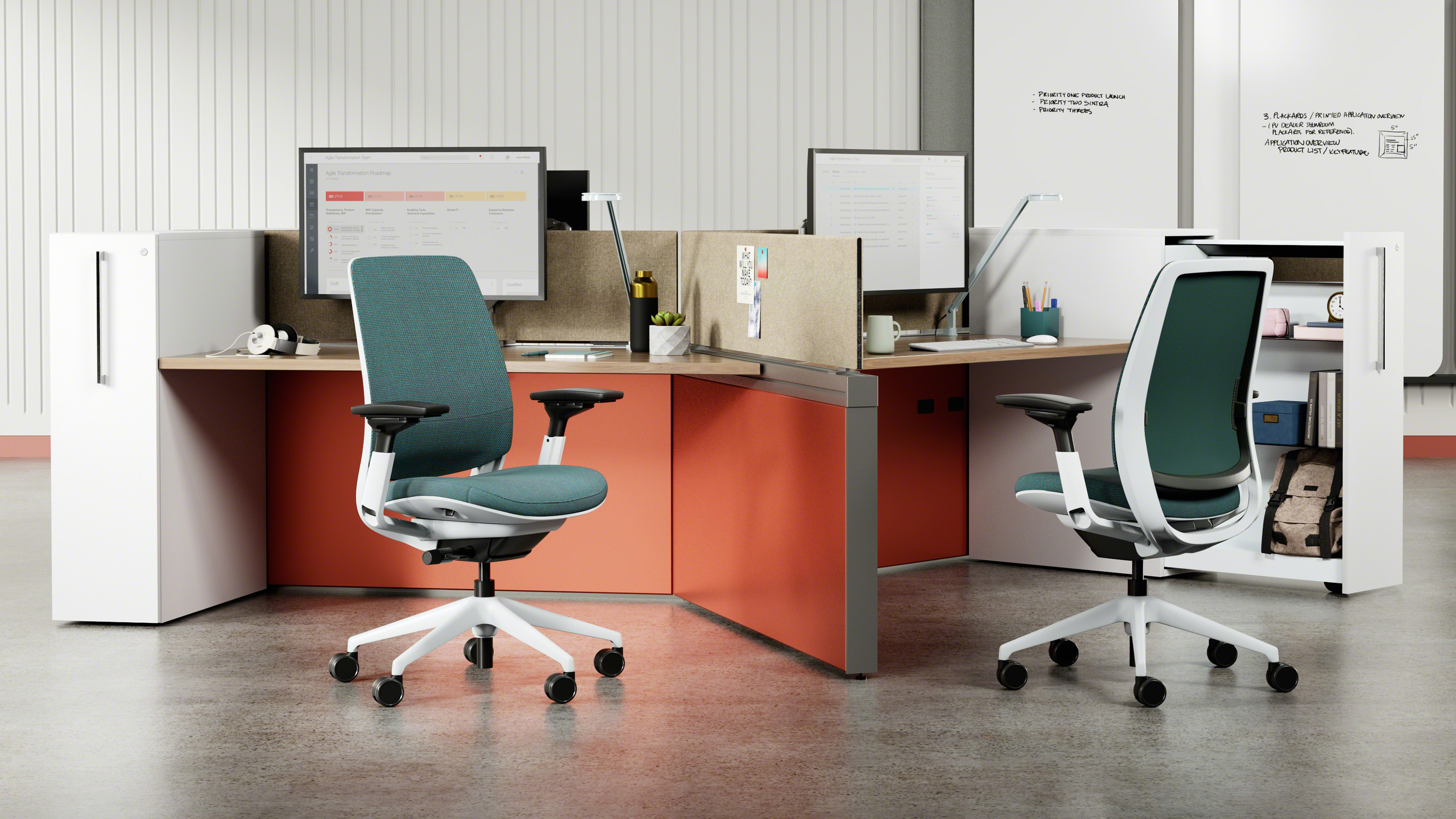 Dash ergonomic task chair for workplace productivity