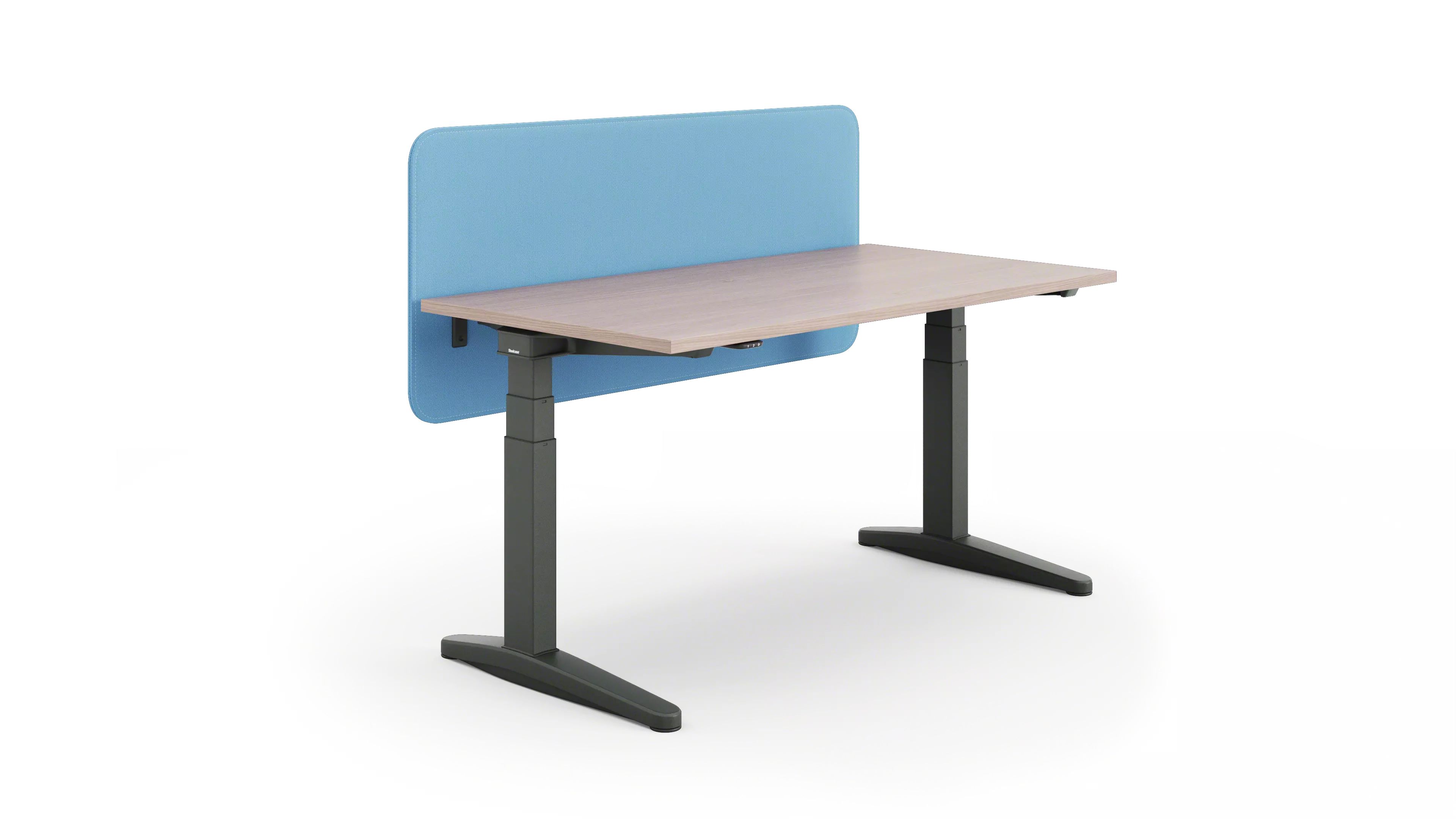 Sarto desk mounted privacy screen for open office workstations