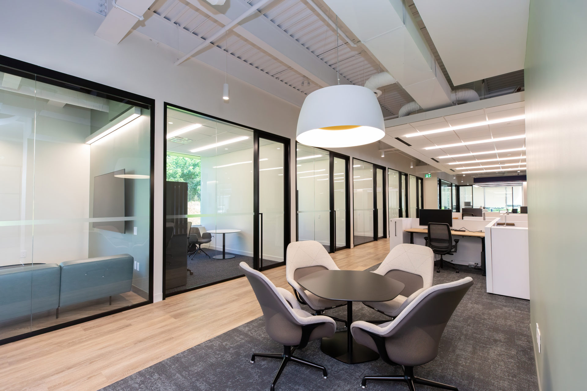 Elite glass wall office partitions for modern workplace privacy