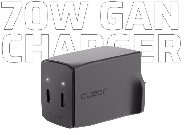 Cuzor Pulse 70W GAN Charger Illustration