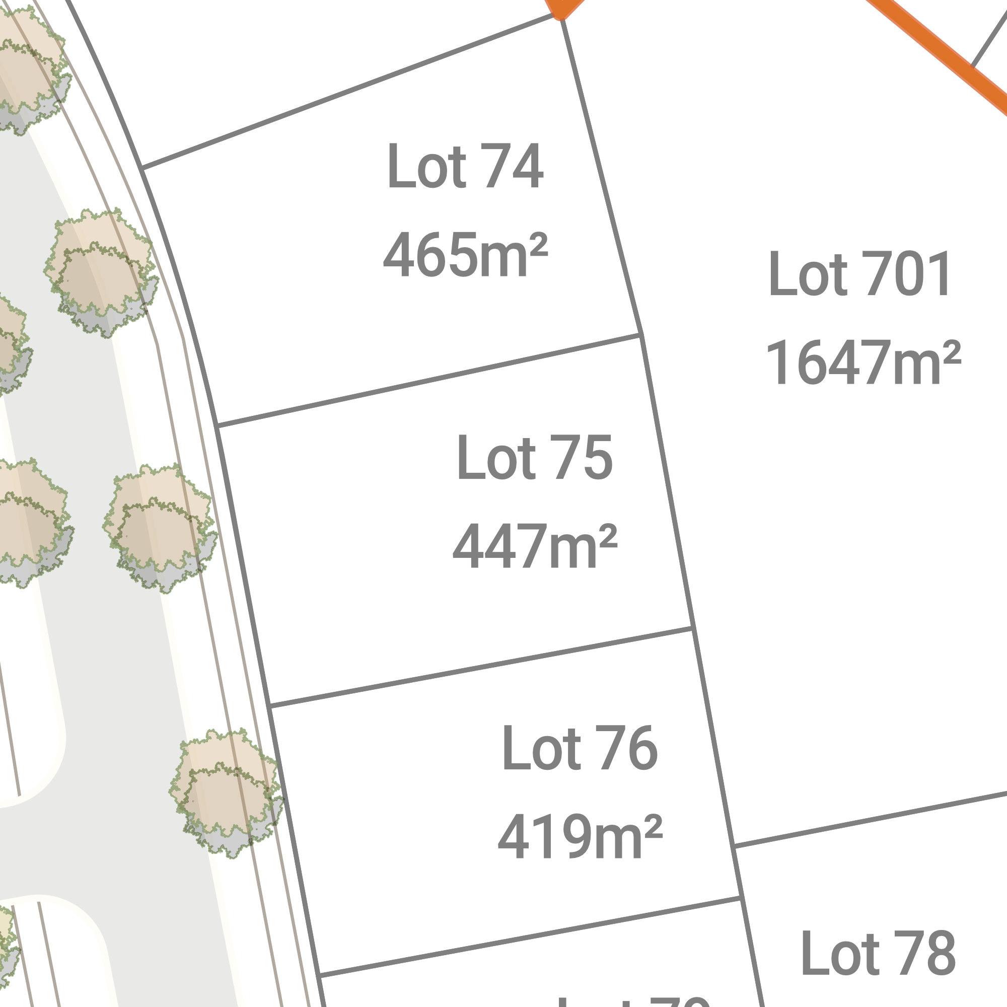 Lot 75 site plan