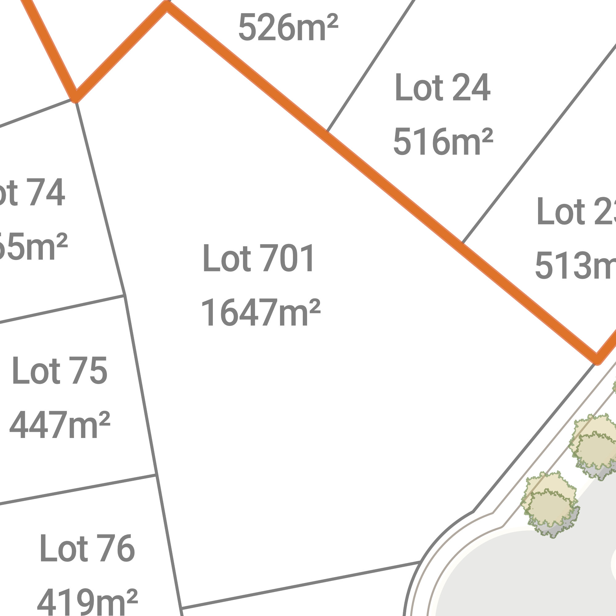 Lot 701 site plan