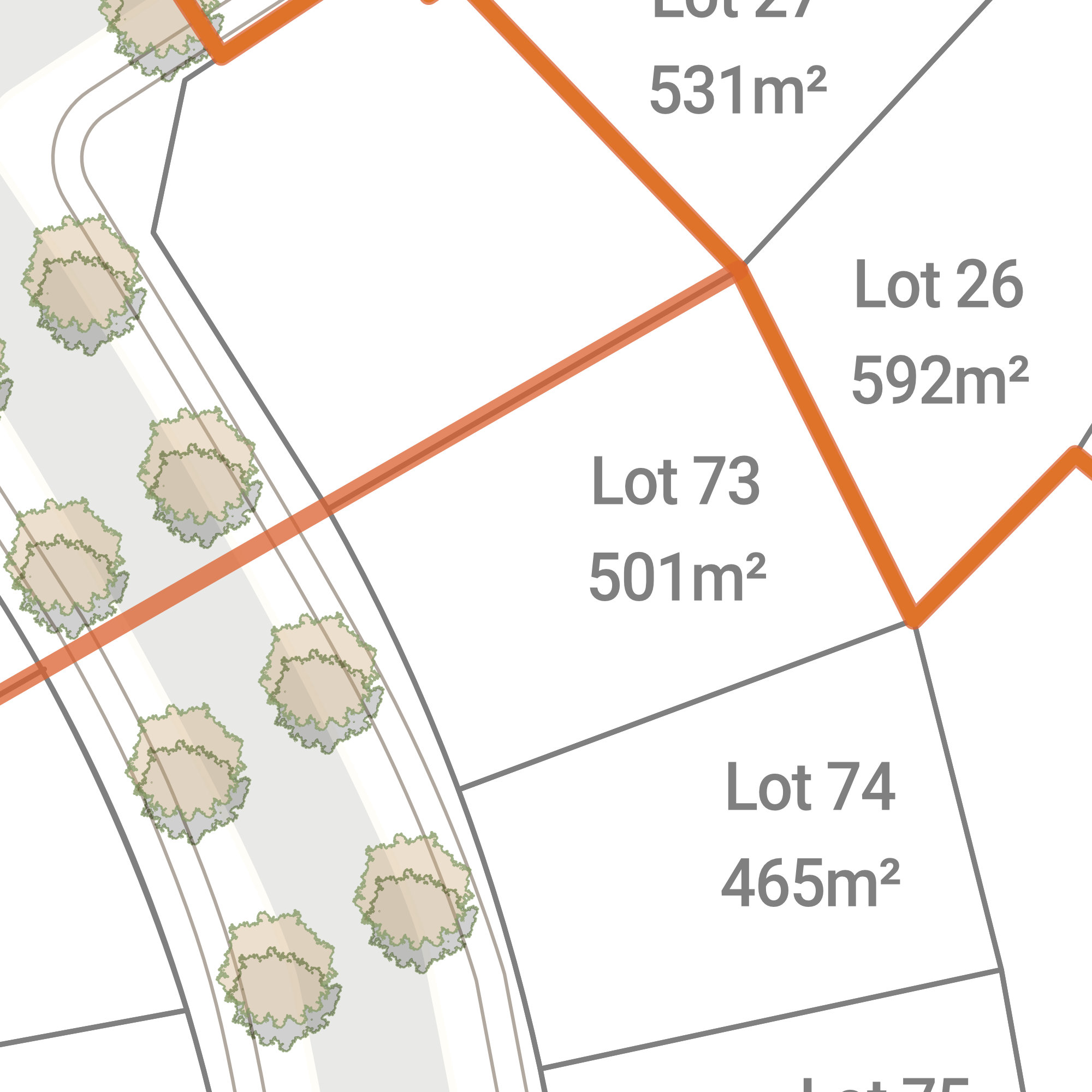 Lot 73 site plan