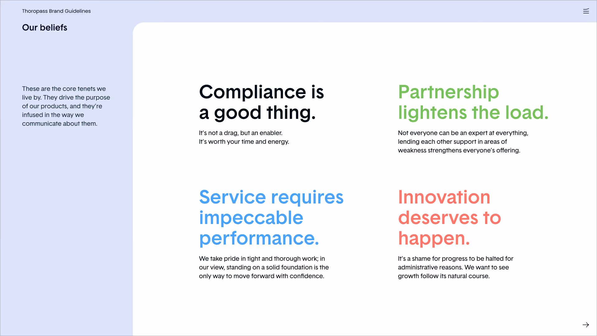 Thoropass brand guidelines page 2
