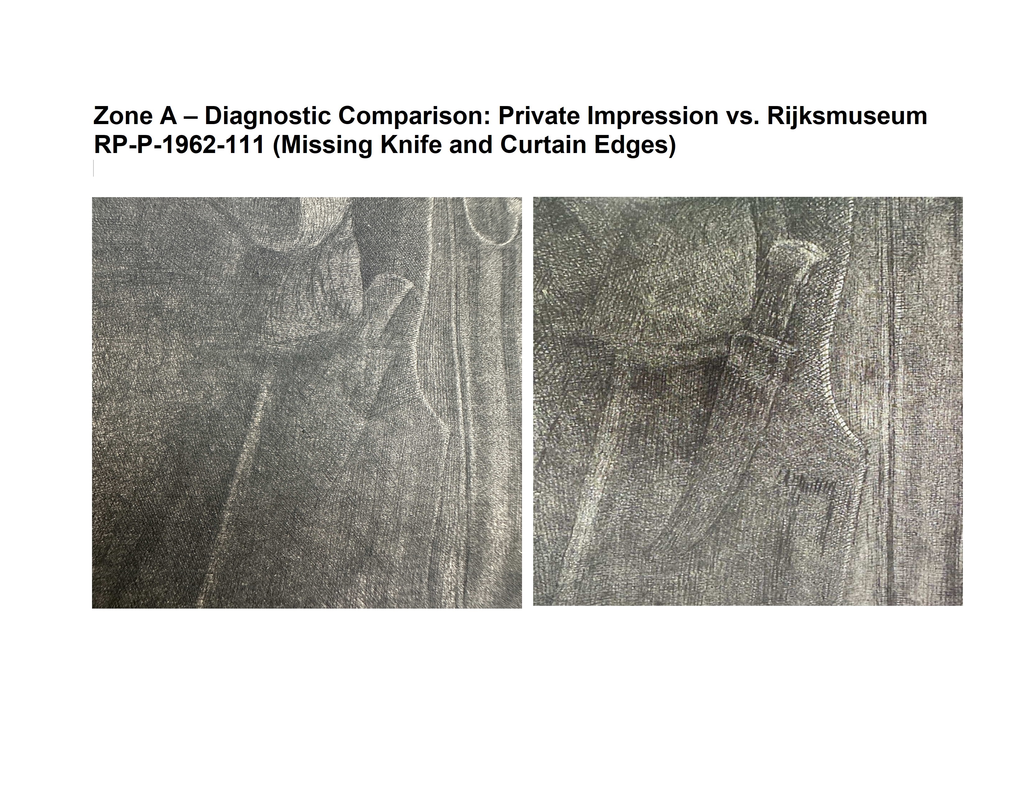 Zone A – Knife and curtain edges