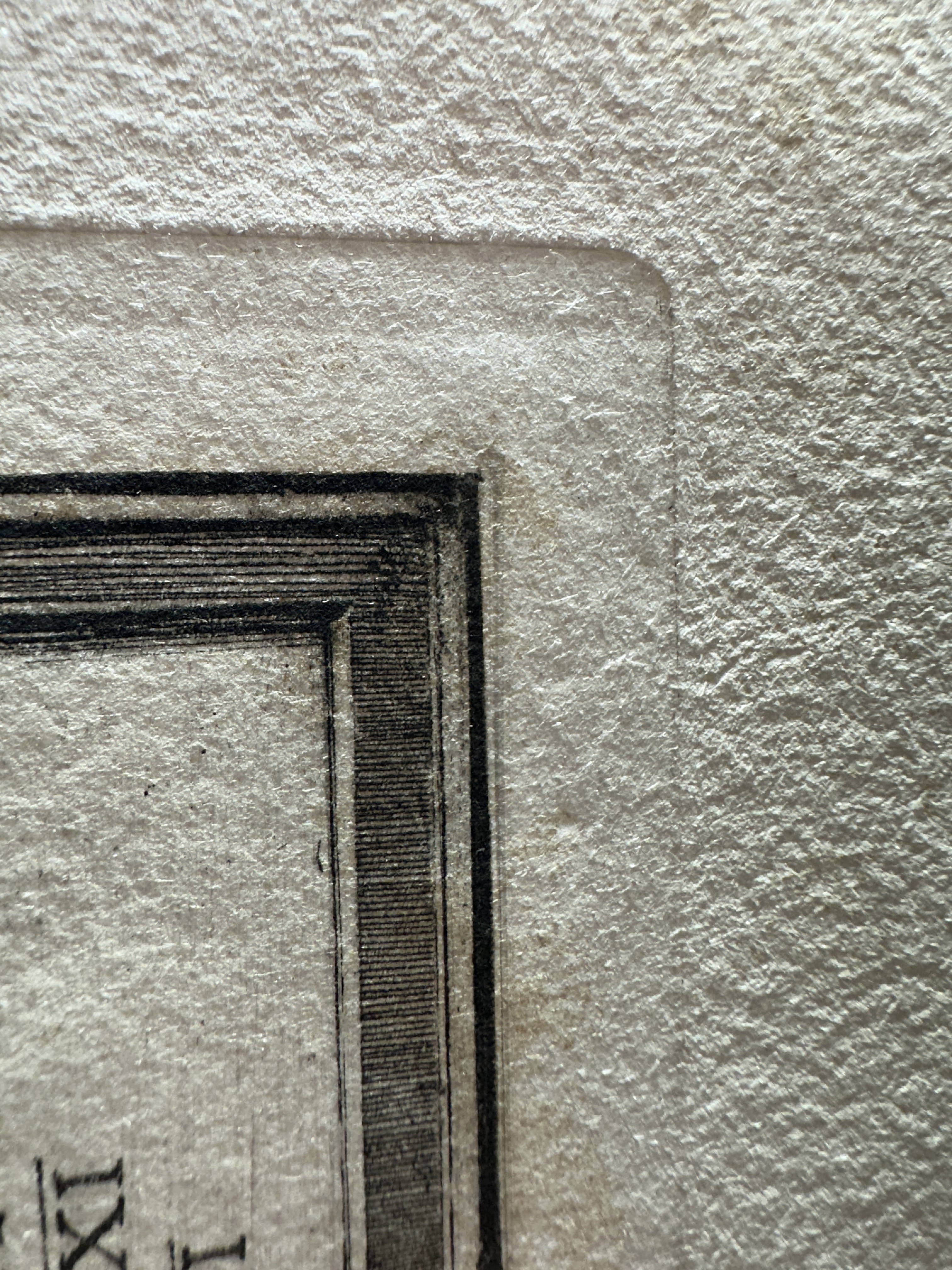 Plate mark lower right corner