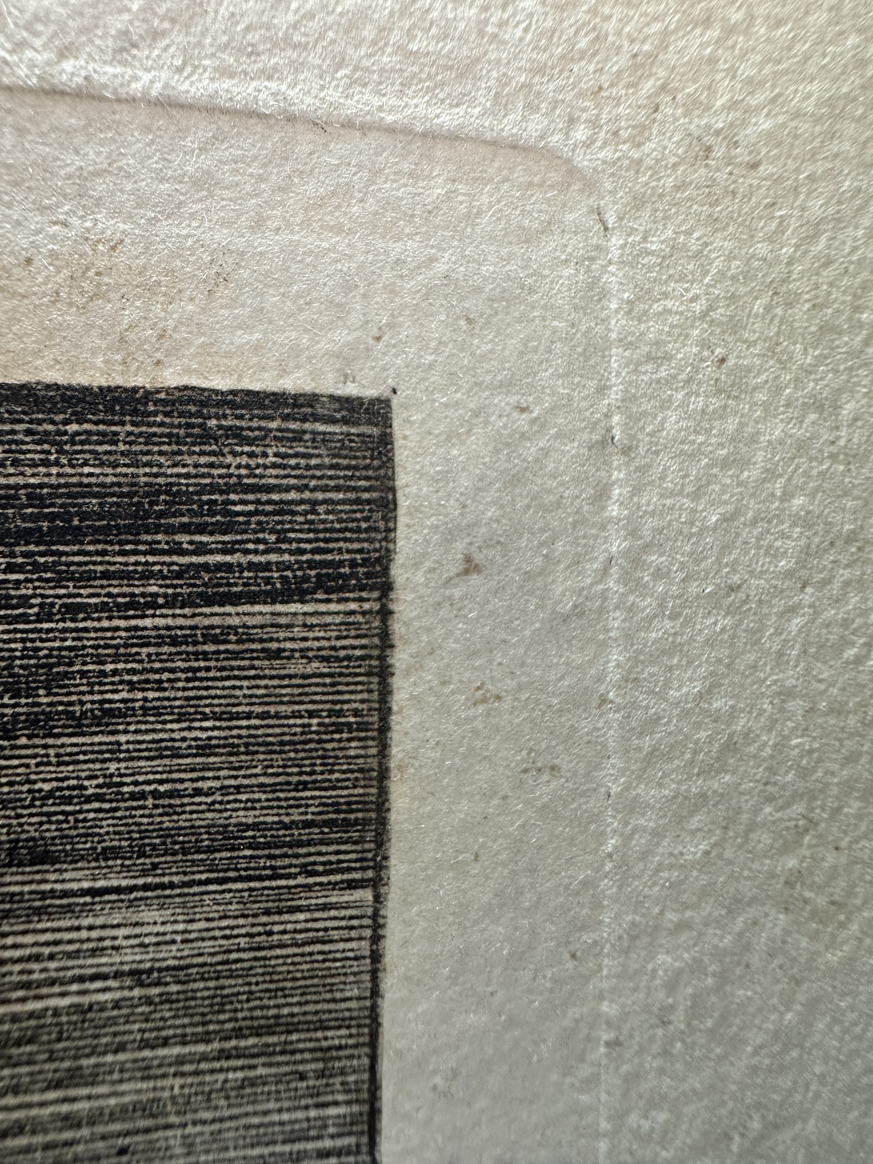 Plate mark upper right corner