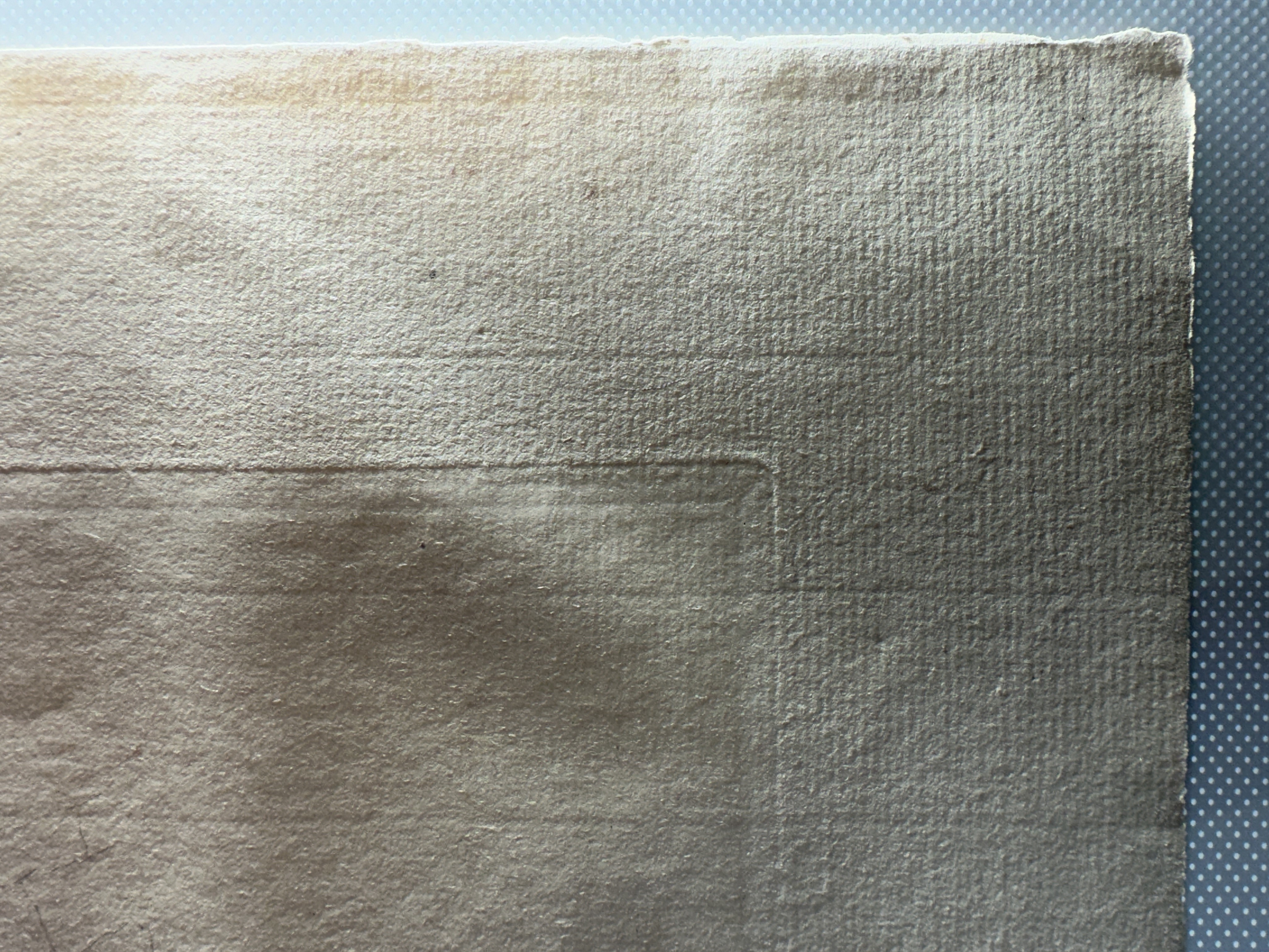 Platemark, upper right