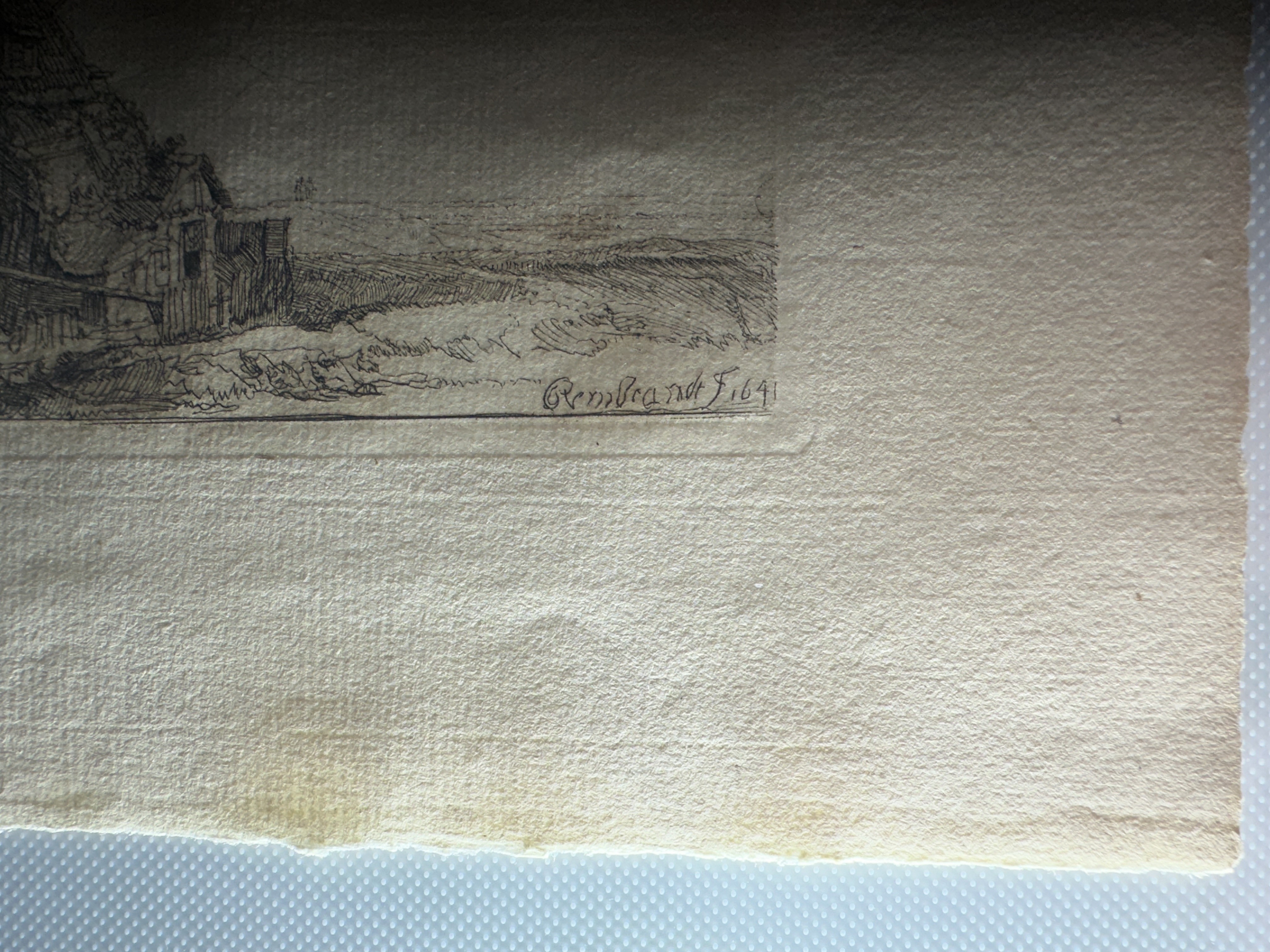 Platemark, lower right