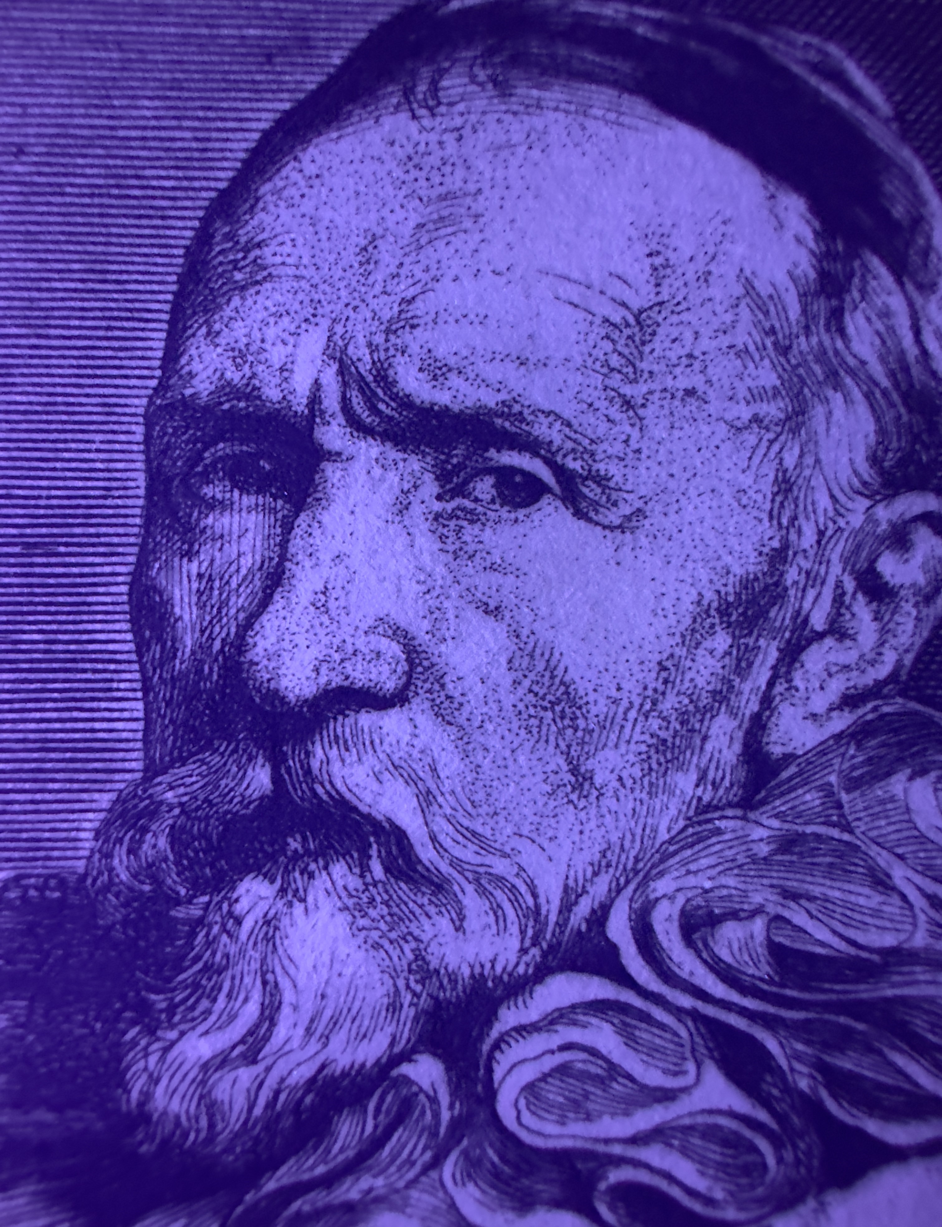 Paper under UV illumination