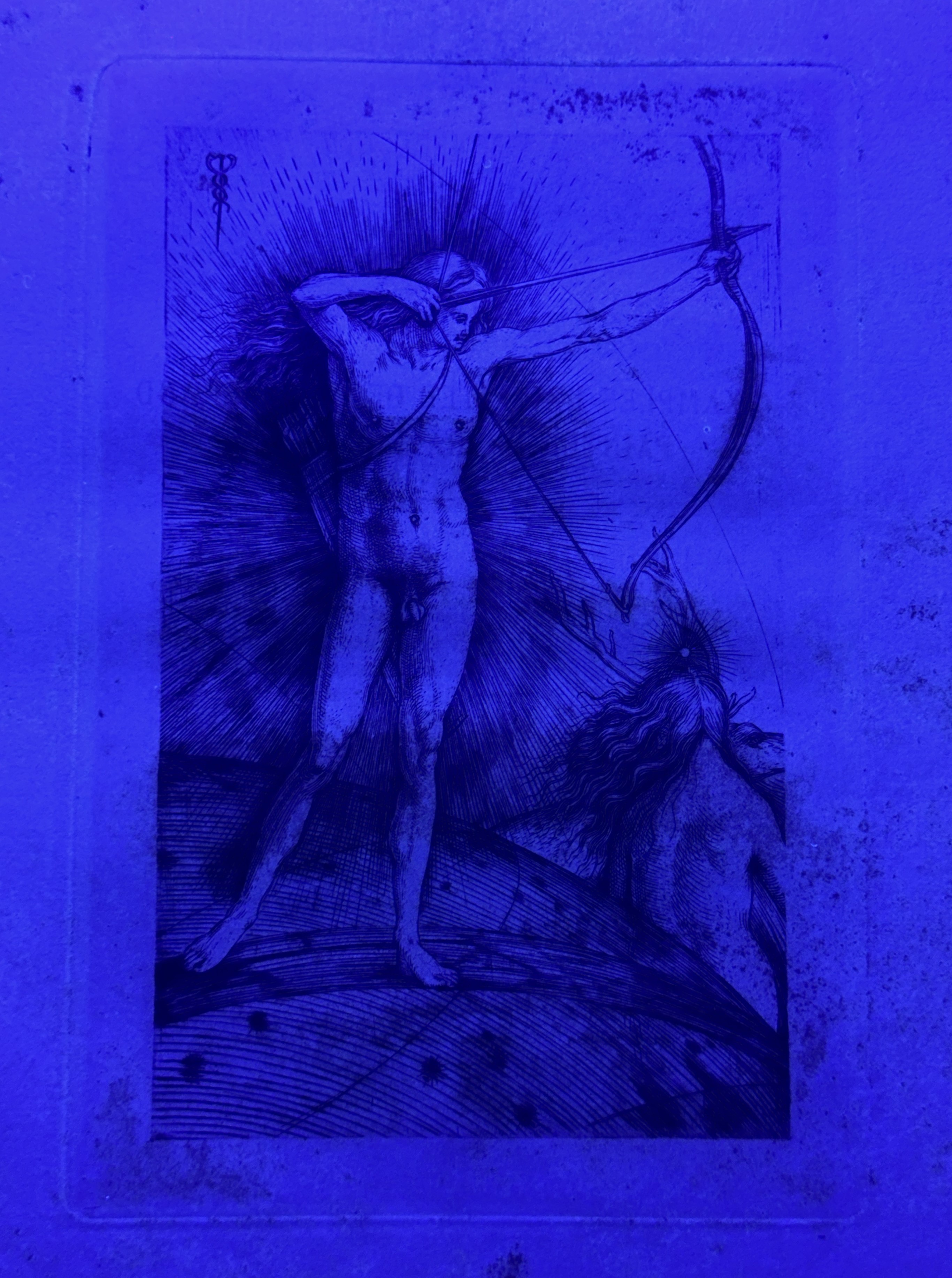 Paper under UV illumination