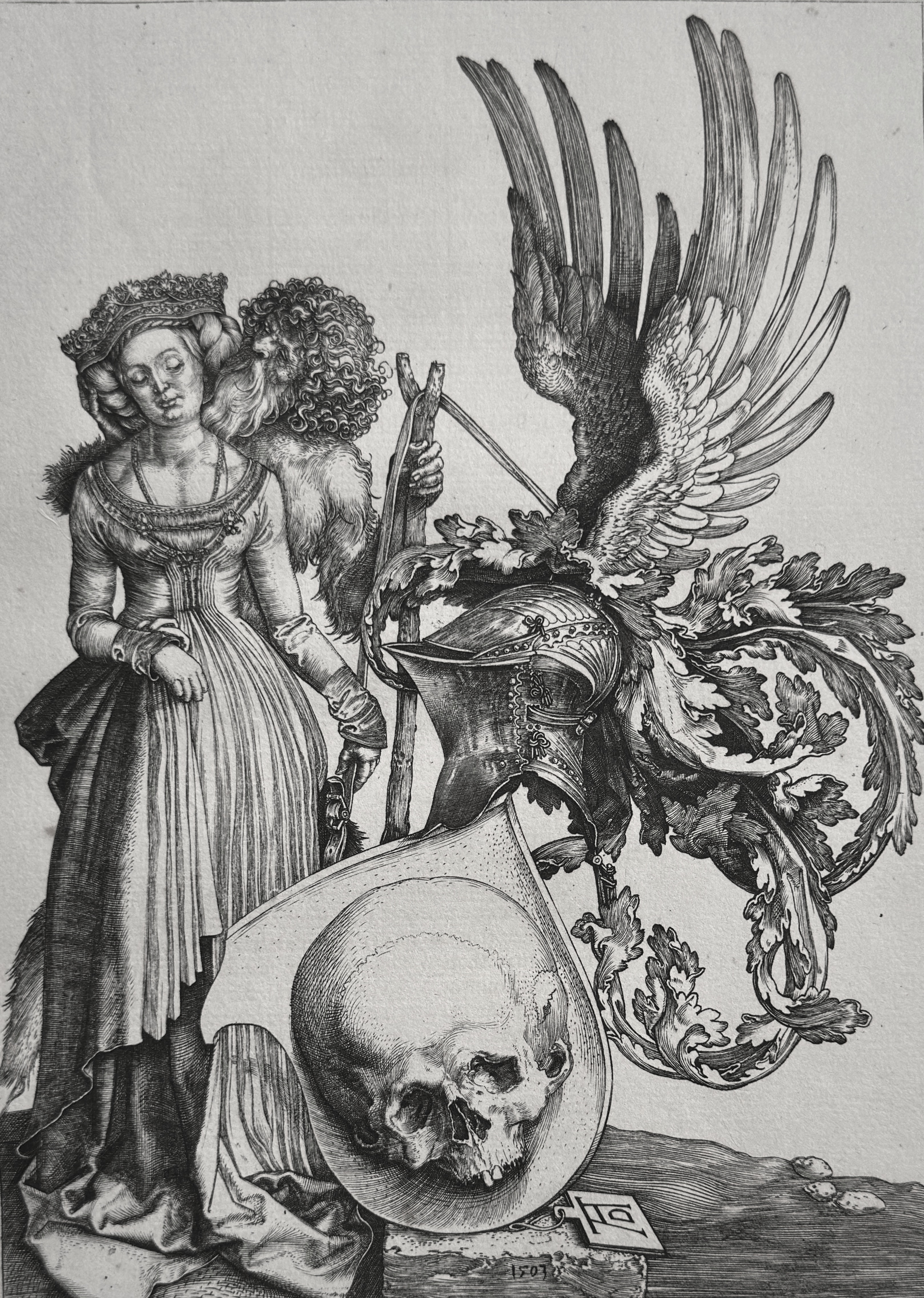 Coat of Arms with a Skull