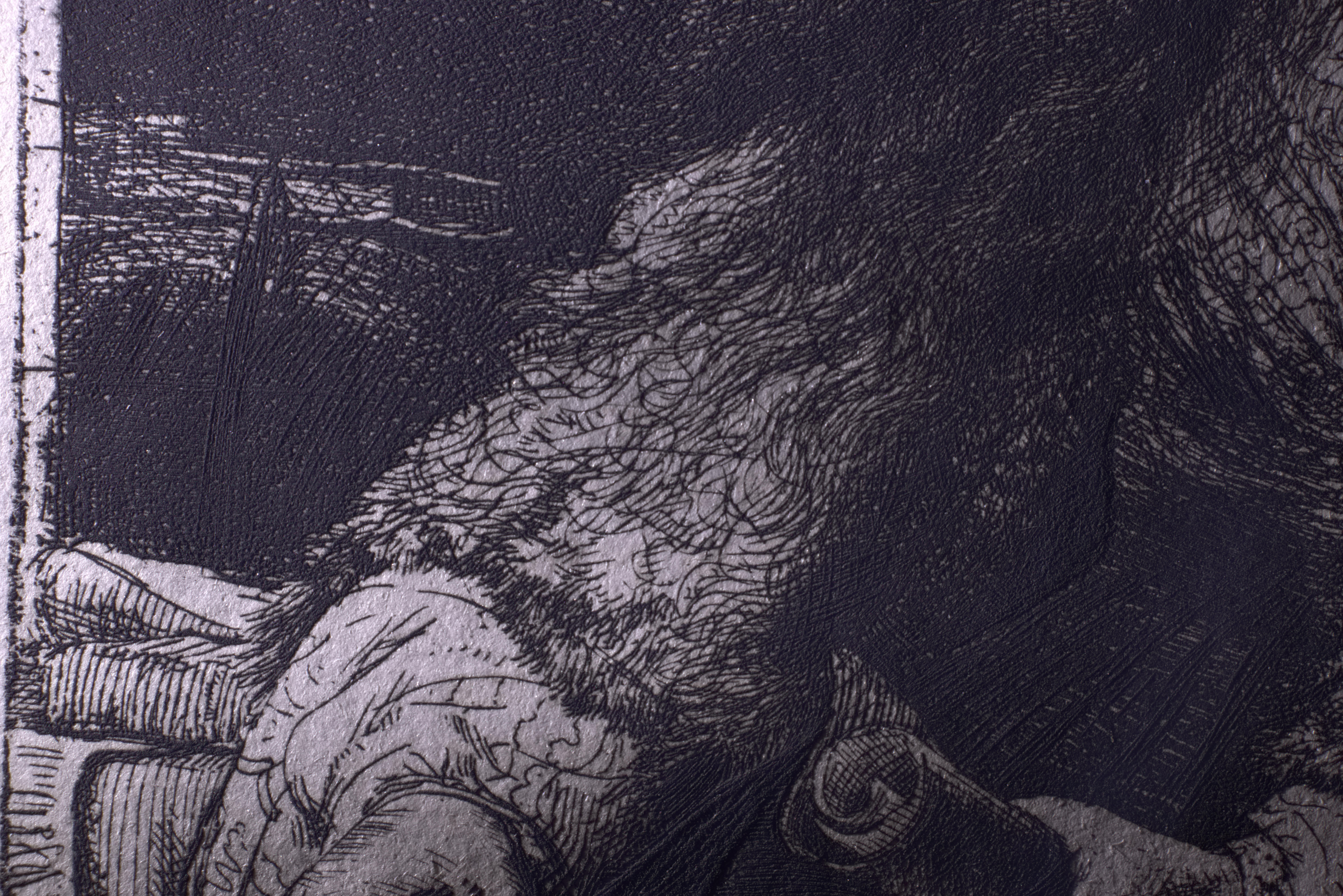 Technique 1 — Drypoint (pure)