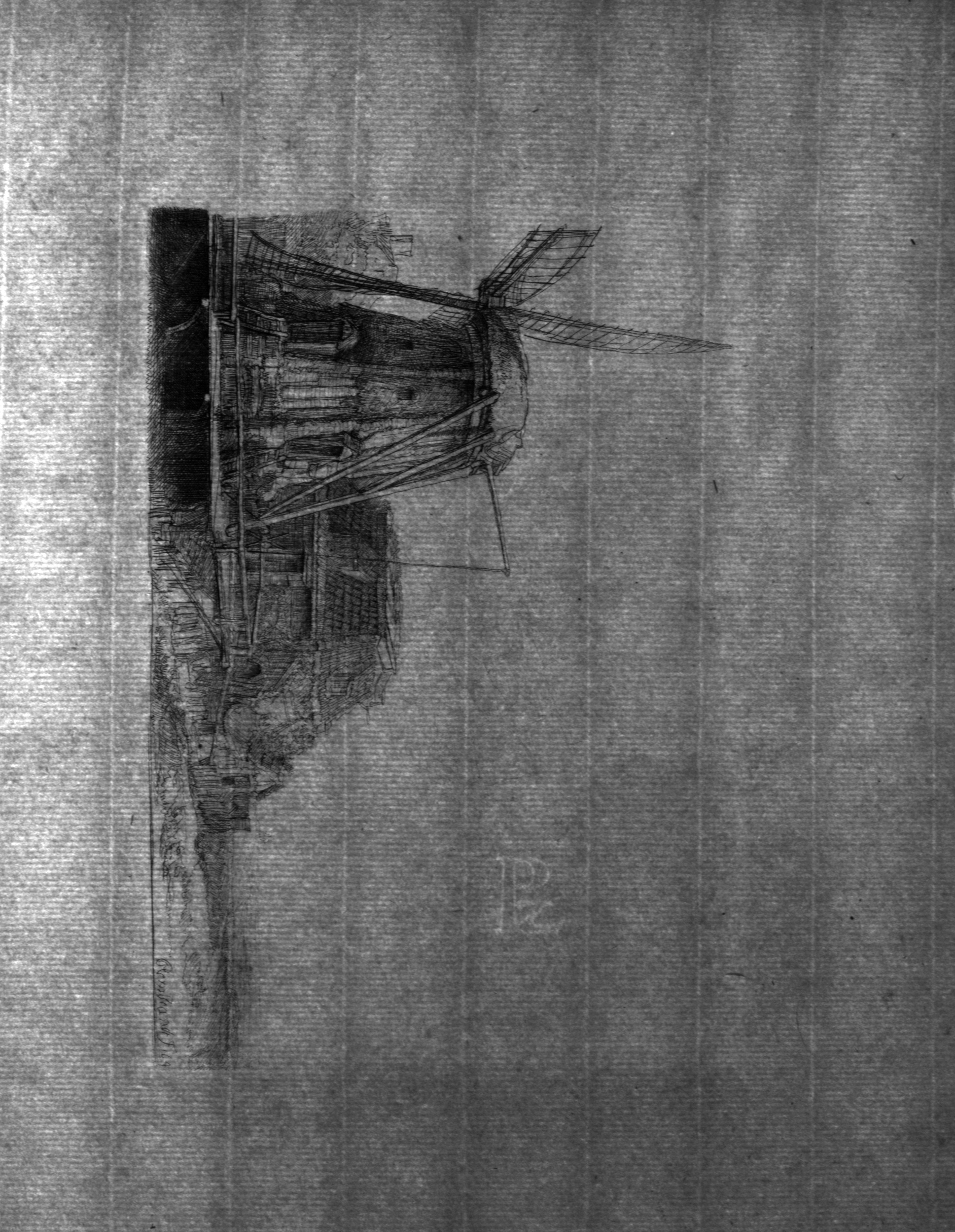 Transmitted light image of Van der Ley countermark