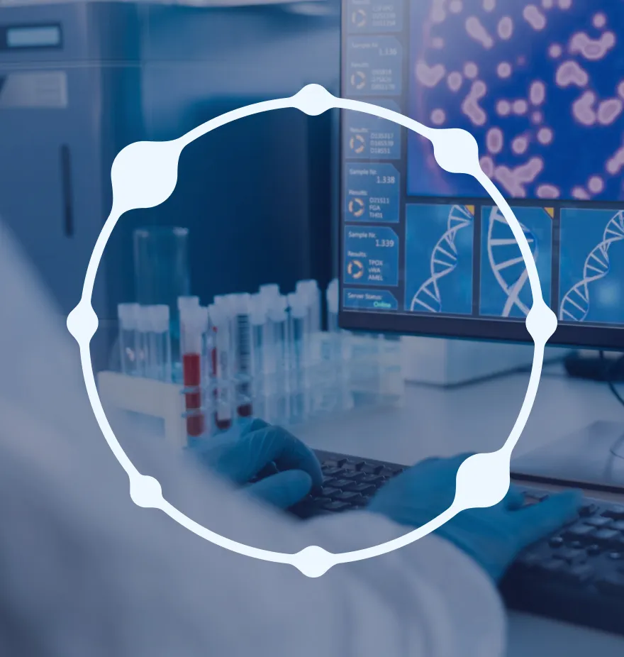 valius logo atop science lab