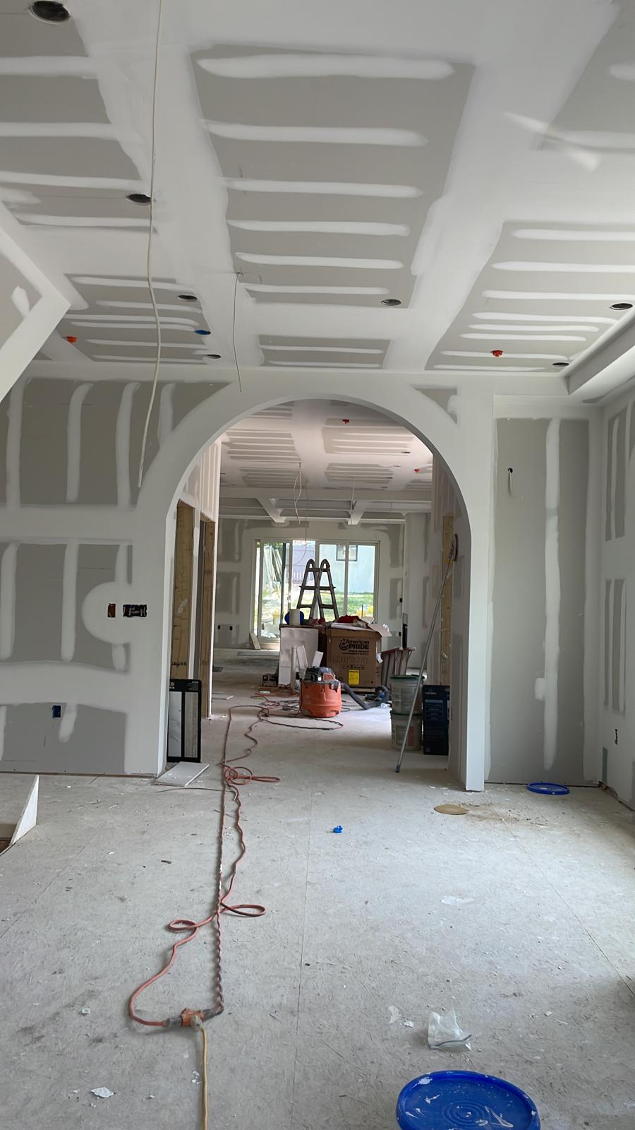 Interior of a house under construction 