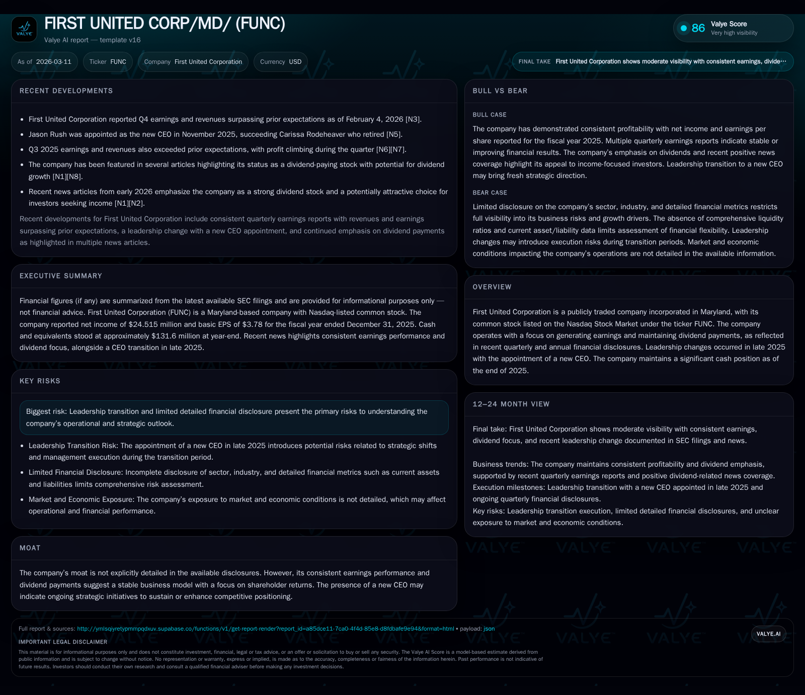 First United Corporation’s Earnings Momentum and Capital Strategy Set New Course