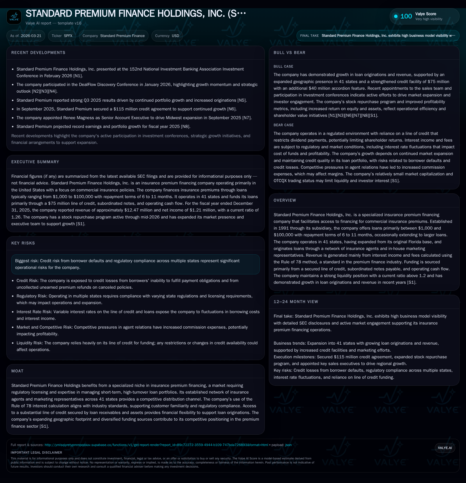 Standard Premium Finance’s Stable Growth and Strategic Capital Deployment in 2025