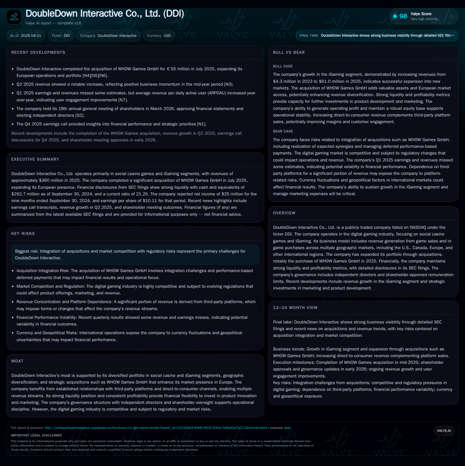 DoubleDown Interactive’s Growth and Capital Allocation Under Acquisition and Regulatory Pressures