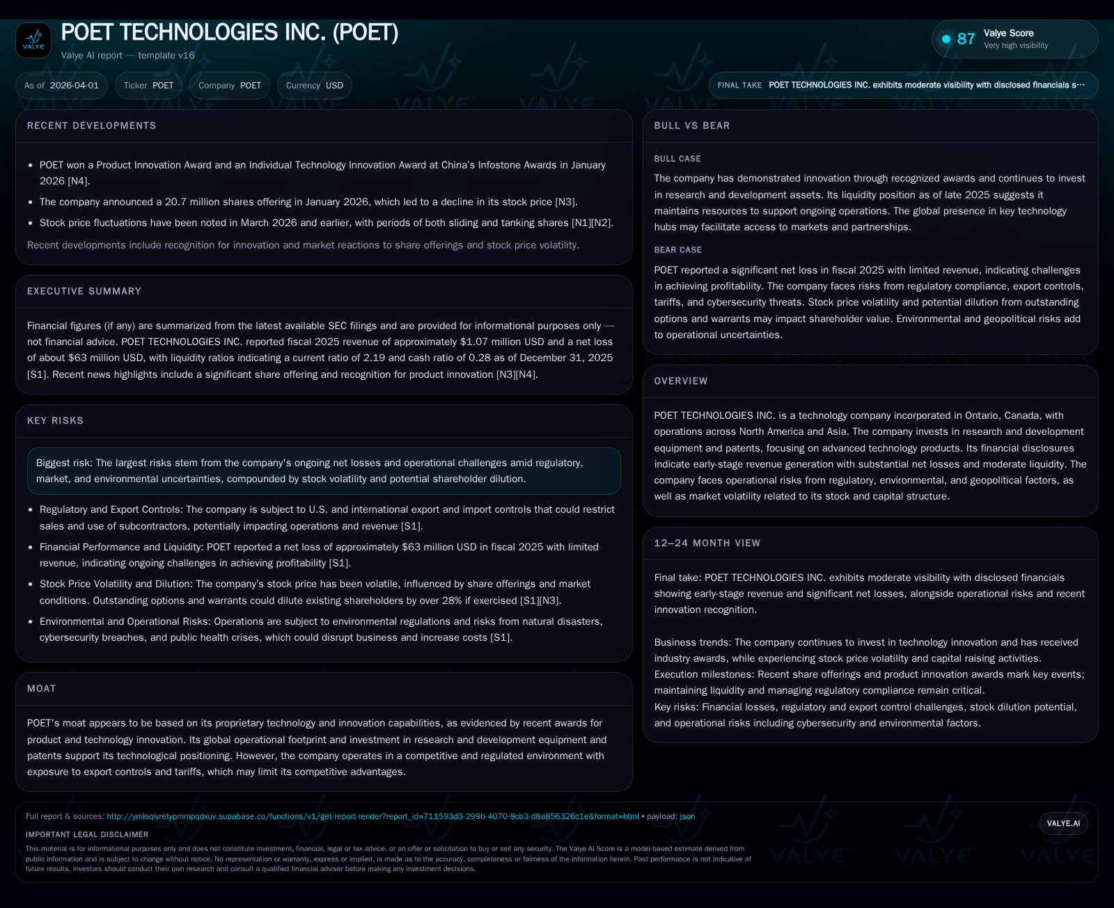 POET Technologies Advances Optical Engine Development Amid Significant R&D and Capital Deployment