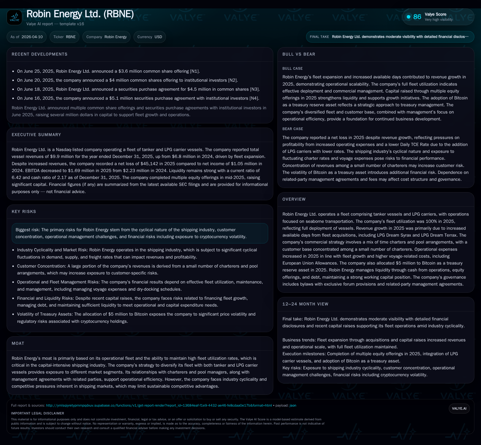 RBNE’s Strategic Fleet Expansion and Capital Deployment in 2025