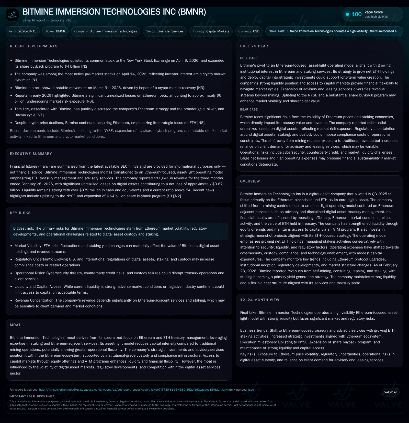 Bitmine Immersion Technologies’ Transformation Unlocks Ethereum-Focused Growth