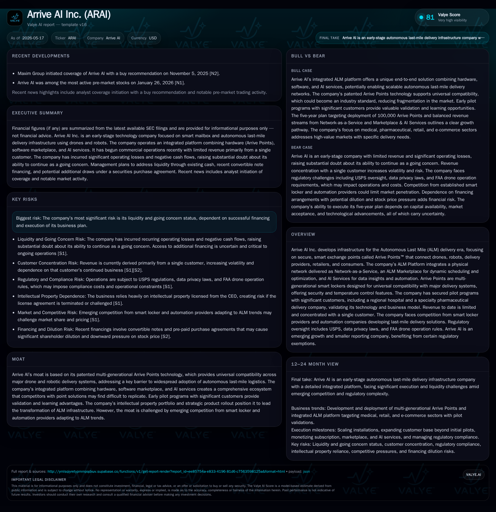 Arrive AI Charts Next-Gen Autonomous Last Mile Infrastructure