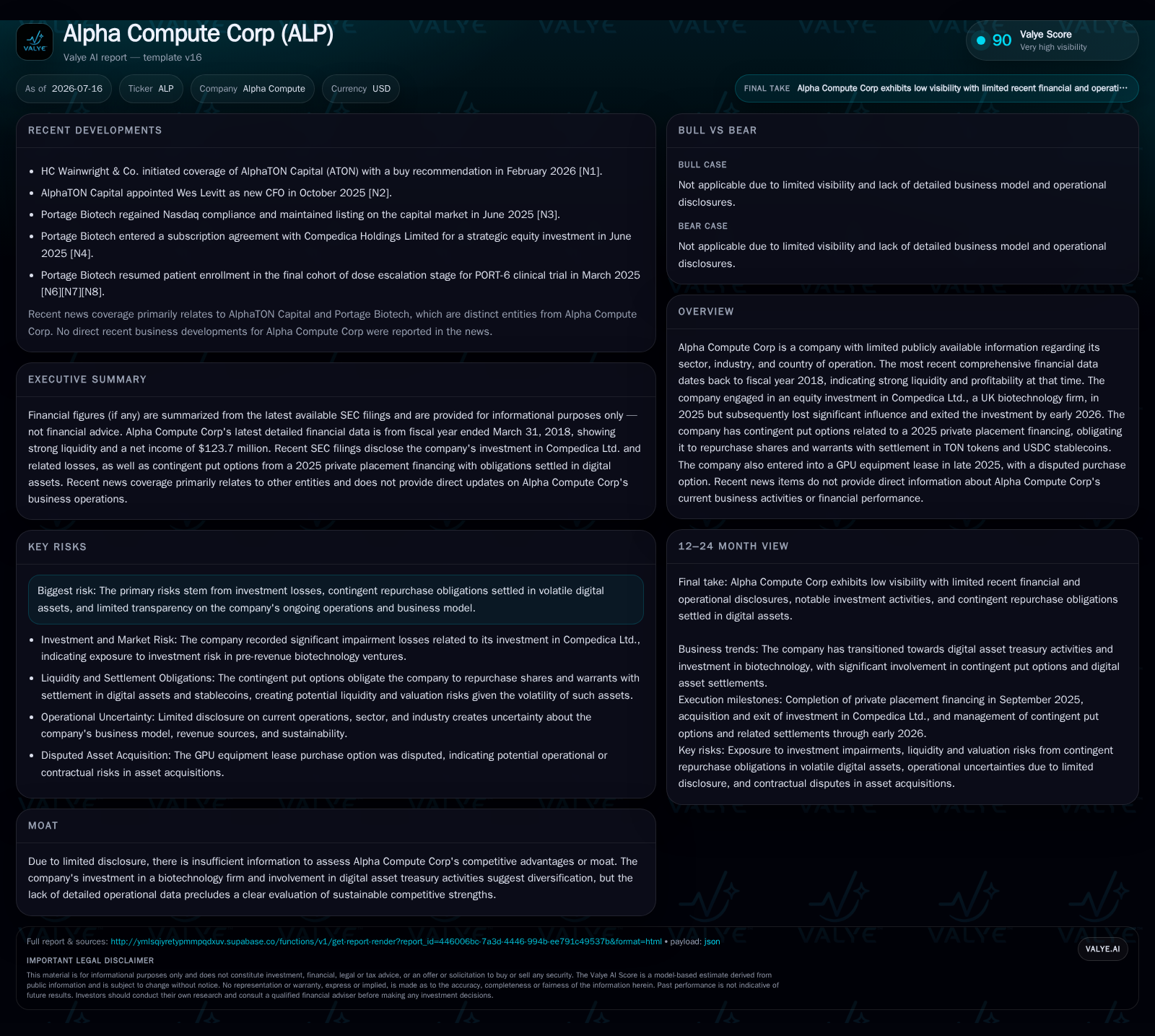 Alpha Compute Corp’s Put Option Trigger Highlights Risks in AI Infrastructure Capital Strategy