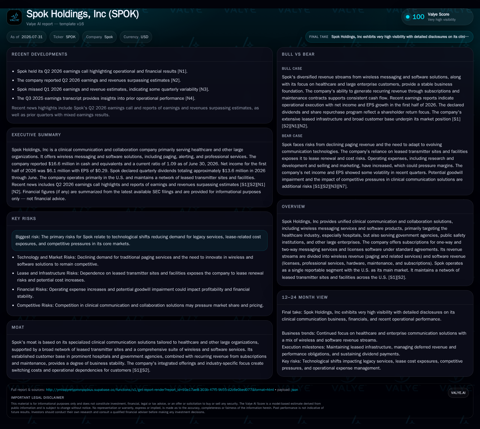 Spok Holdings Balances Legacy Paging Services with Growing Software Revenue amid Network Lease Costs