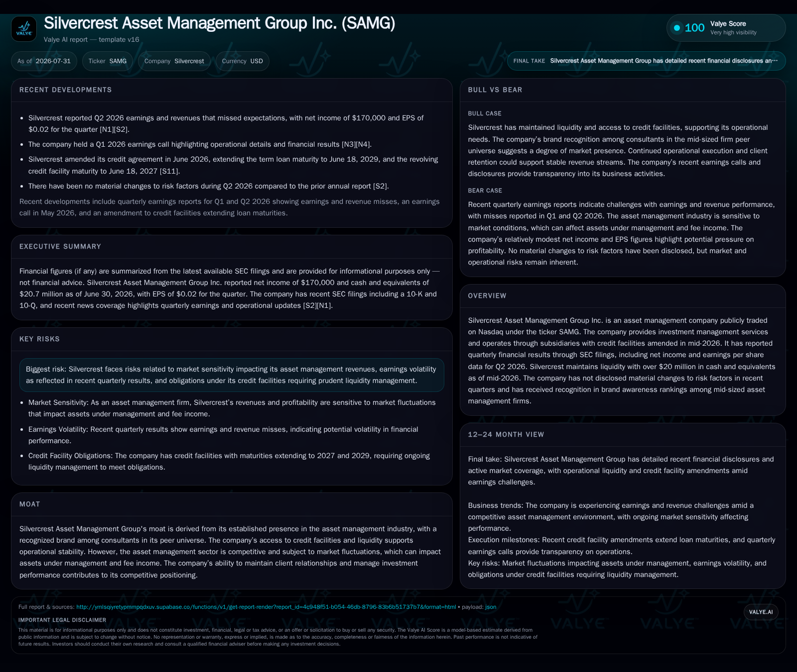 Silvercrest Asset Management's Q2 Setback Highlights Market Sensitivity and Liquidity Strength