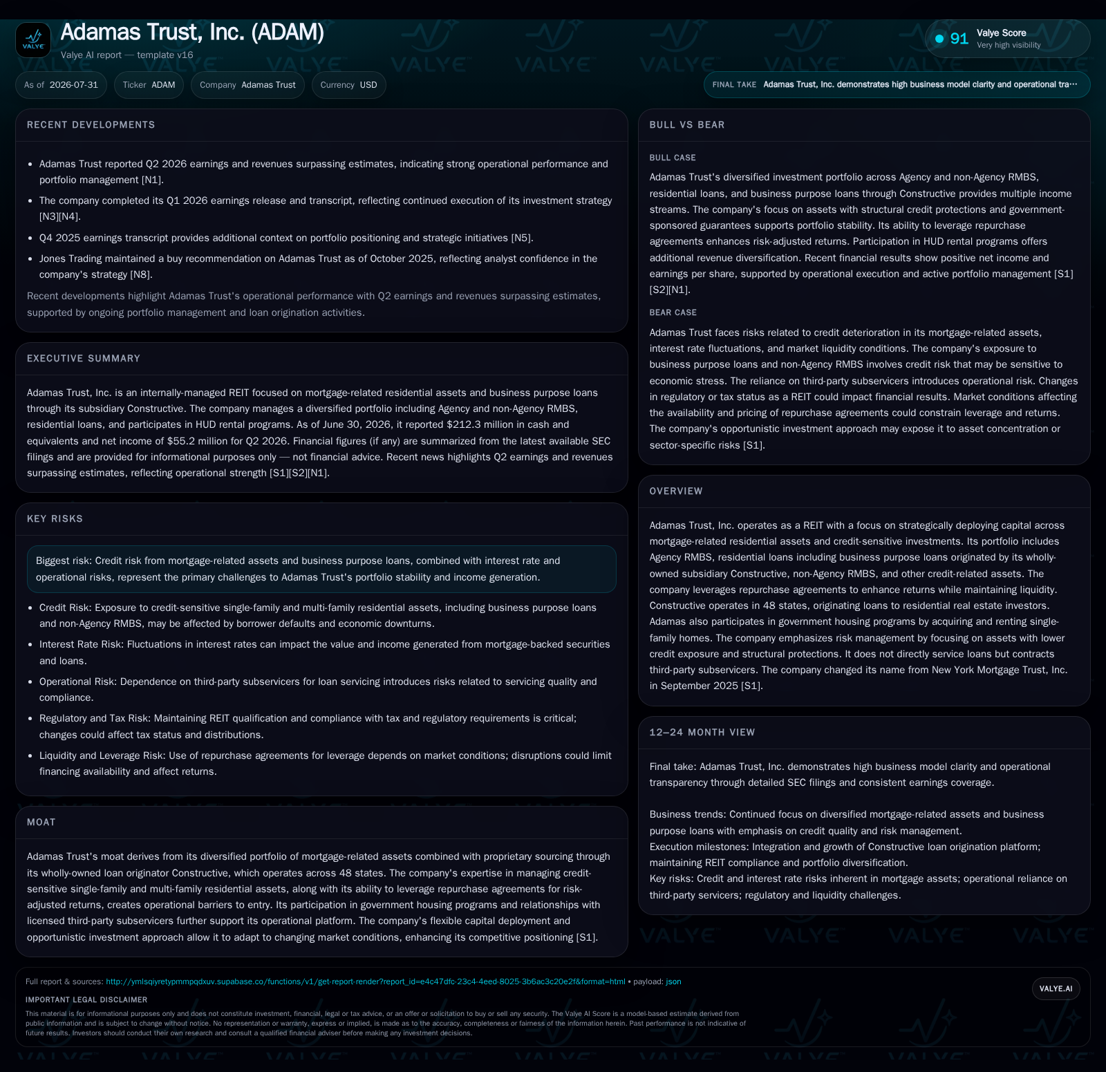 Adamas Trust Leverages Loan Origination and Diversified Mortgage Assets to Enhance Income Stability