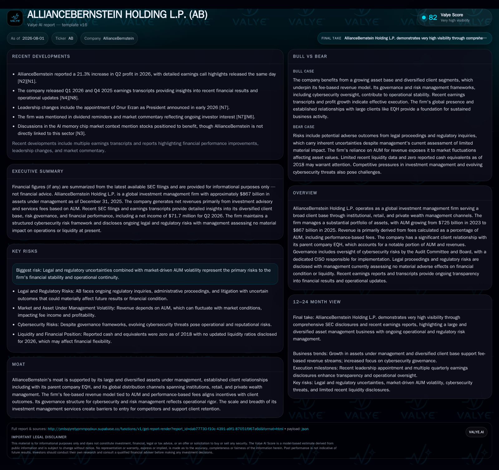 AllianceBernstein Sustains AUM Momentum with Strategic Client Mix and Fee Profile