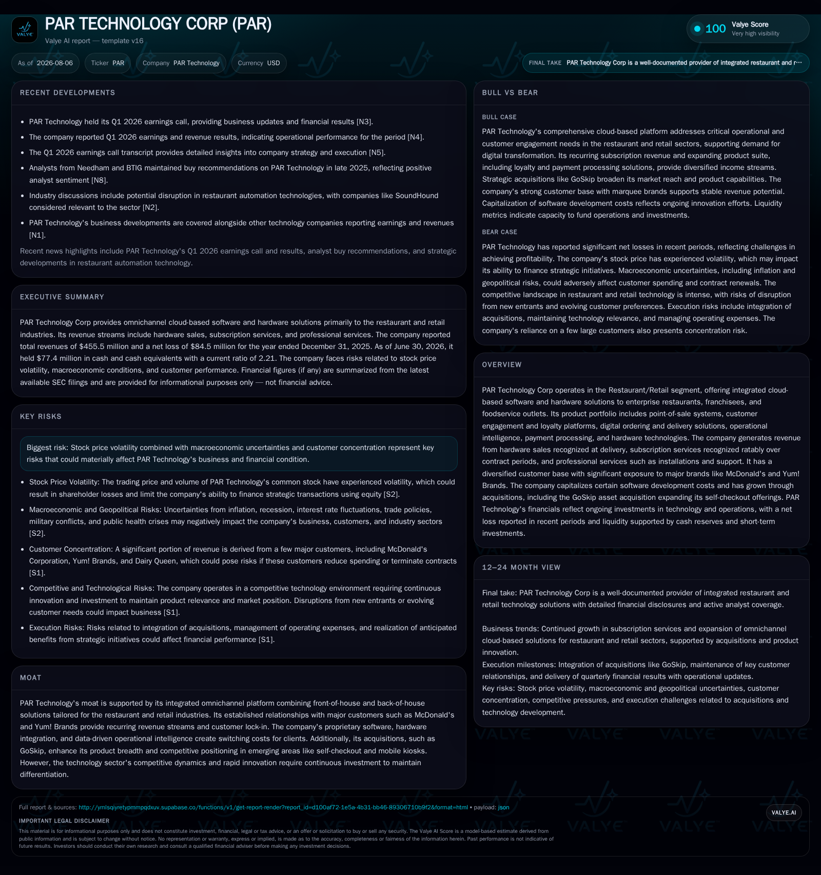 PAR Technology Updates Operating Review Amid Persistent Customer Concentration and Integration Challenges