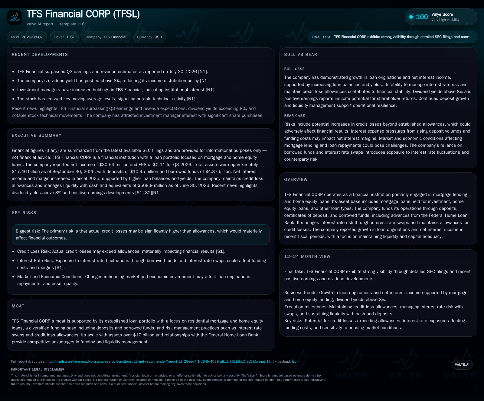 TFS Financial Advances Mortgage Portfolio Growth with Strengthening Funding and Risk Controls