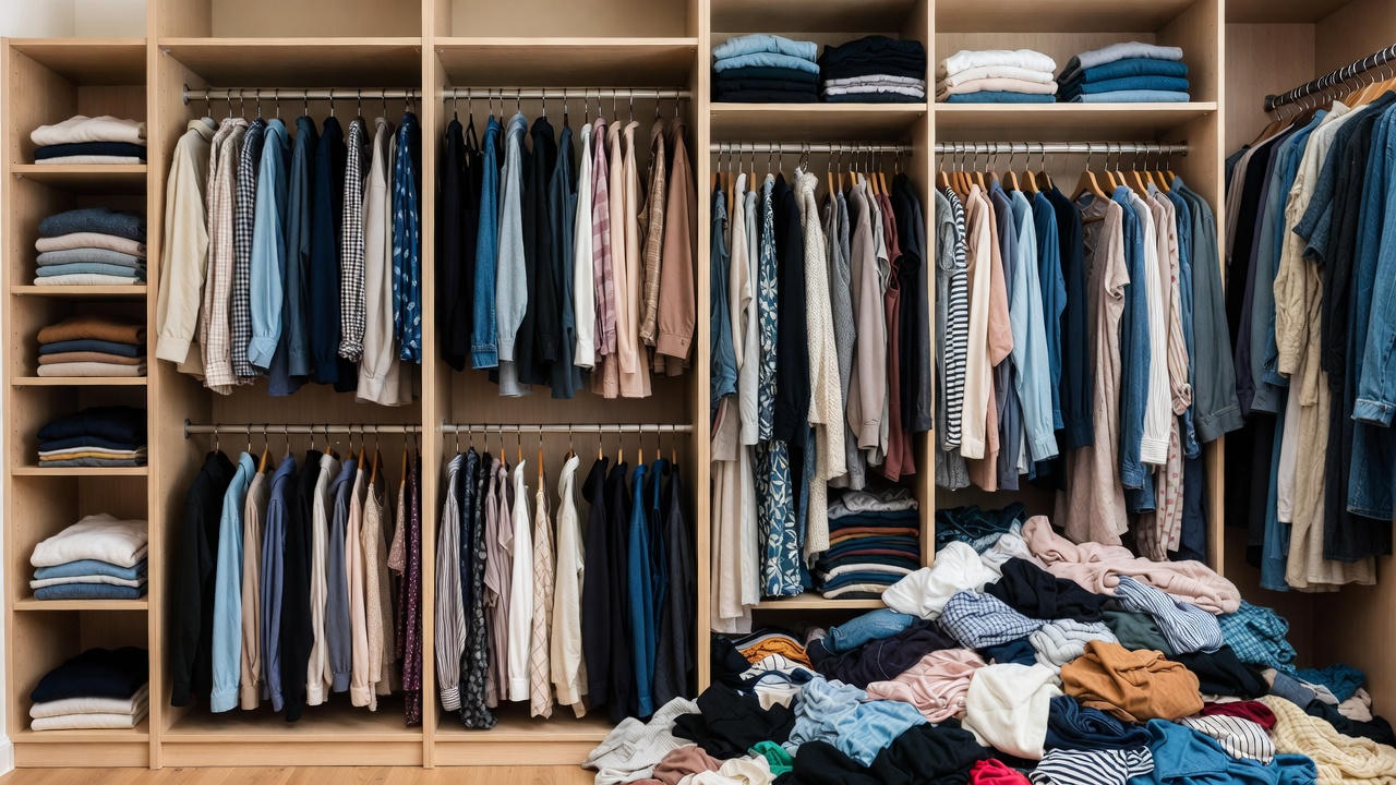Cupboard & Wardrobe Organization  “From chaos to curated — carefully arranged spaces designed for daily ease.”