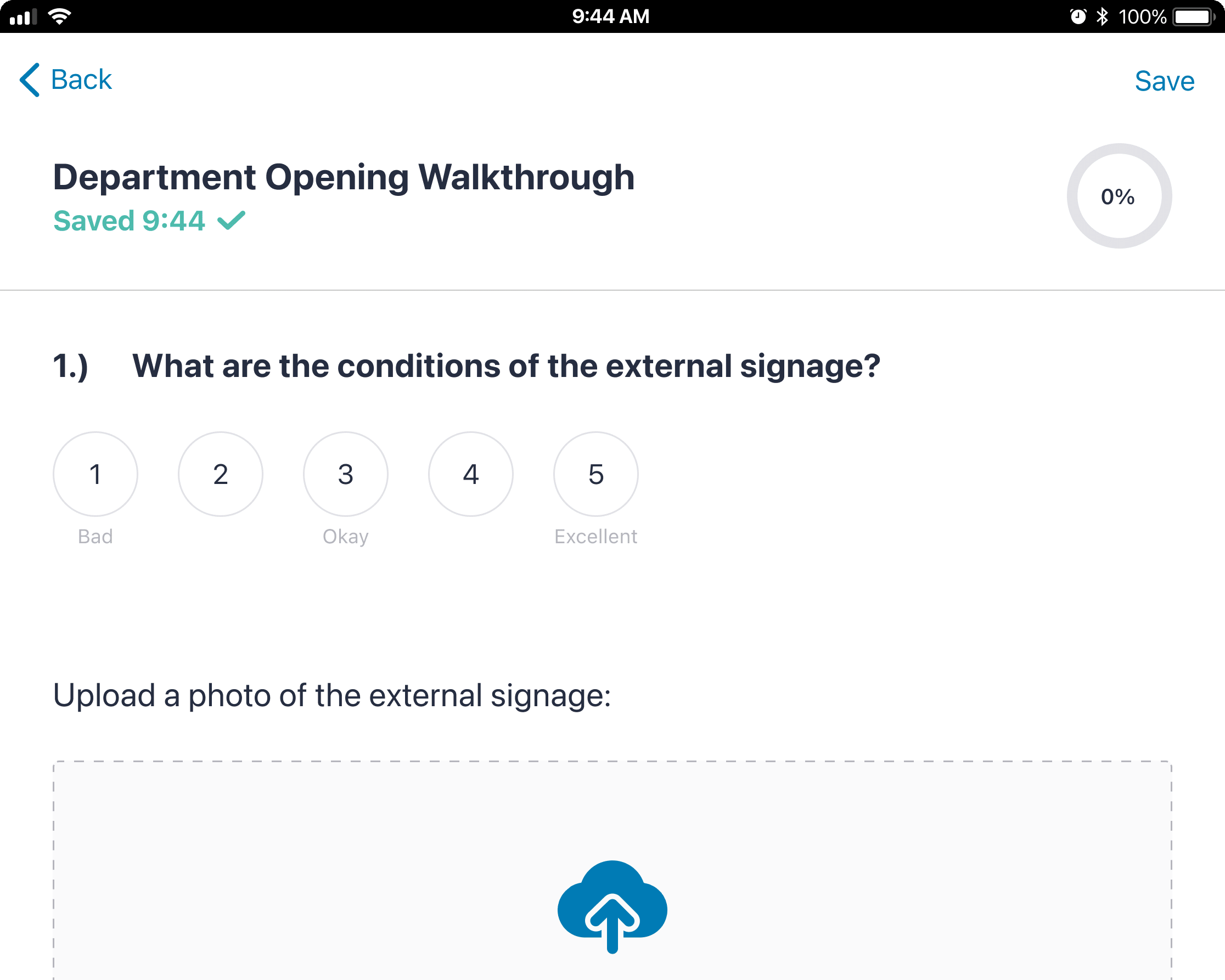 A checklist iPad App for the front-line workforce