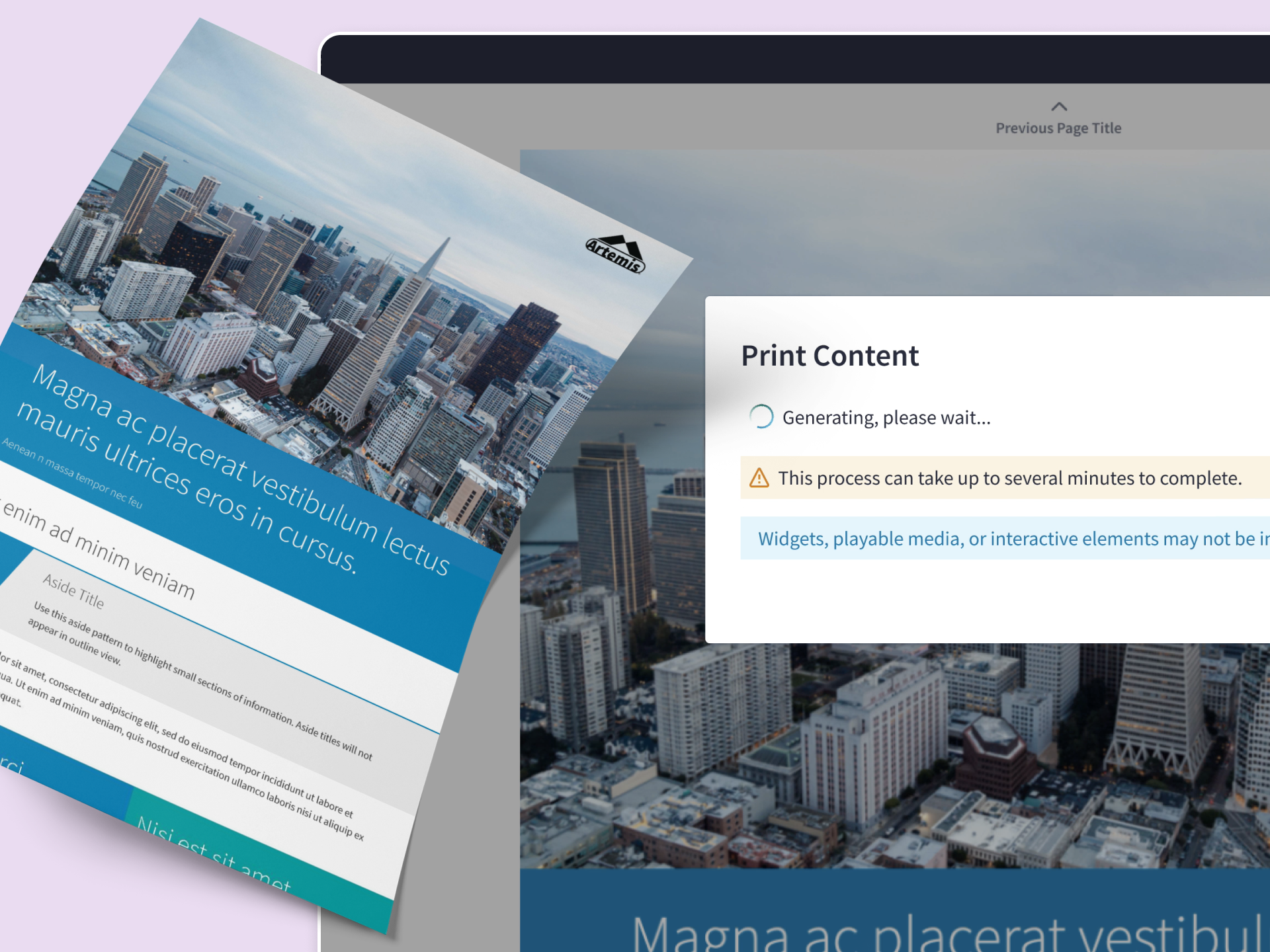 A streamlined printing experience which made users 21% faster