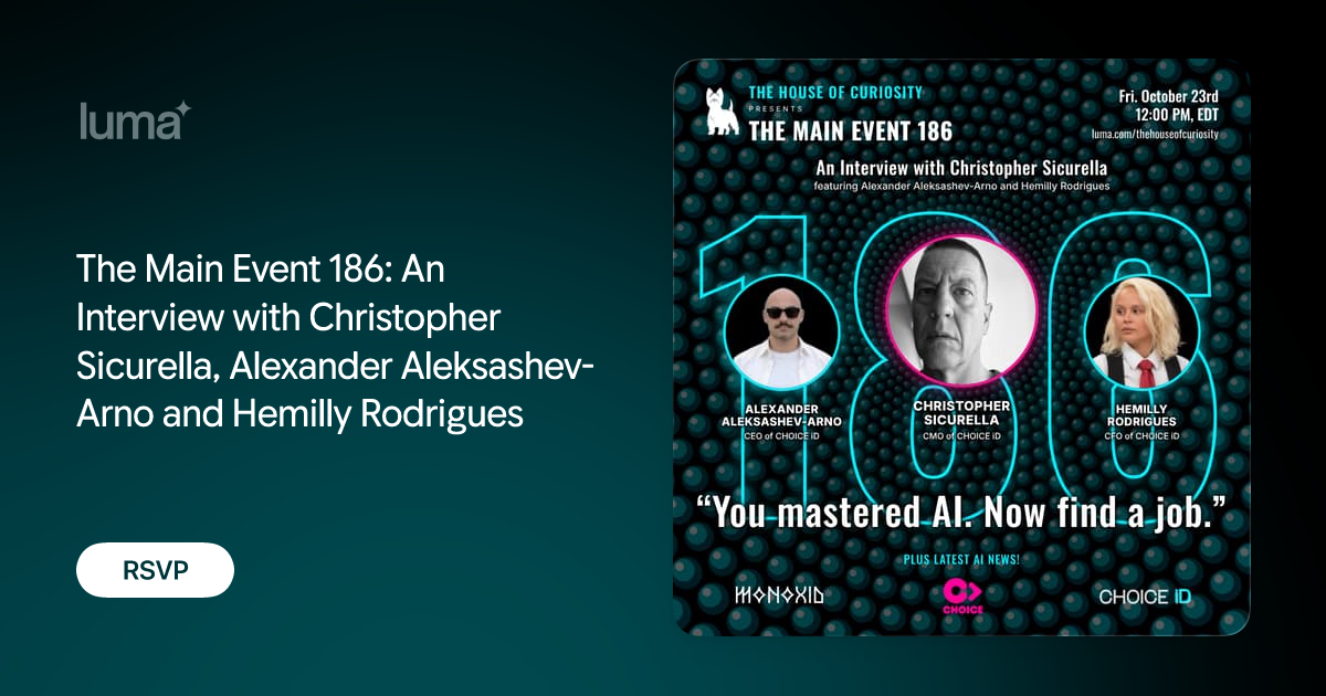 The Main Event 186: An Interview with Christopher Sicurella, Alexander Aleksashev-Arno and Hemilly Rodrigues