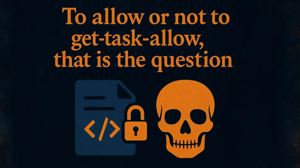 TCC Bypass - To allow or not to get-task allow