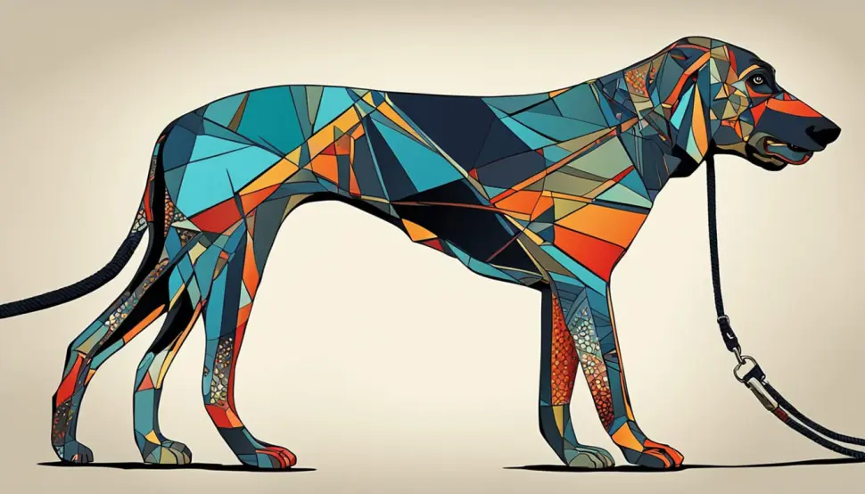 Prompt injection mitigation illustrated with a hound on a leash representing constraints on Large Language Models