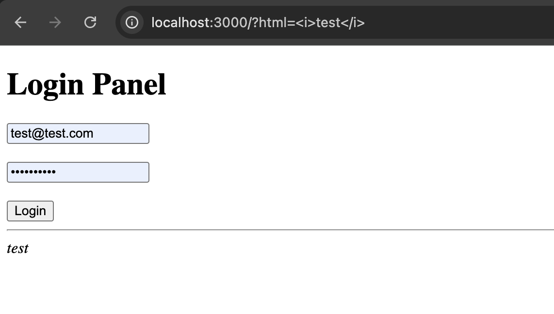 The password manager fills in the saved credentials on its own