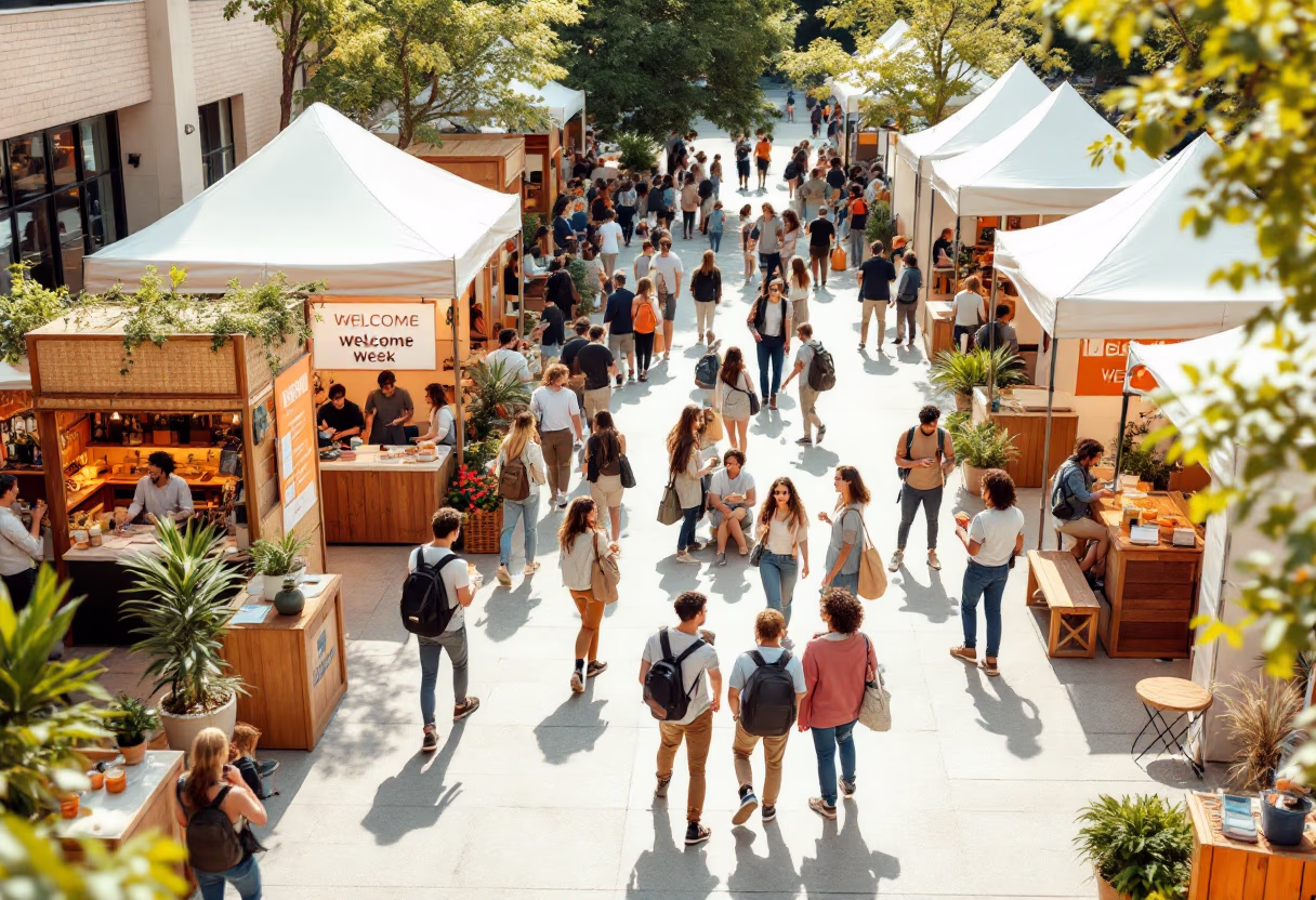 image of students during welcome week