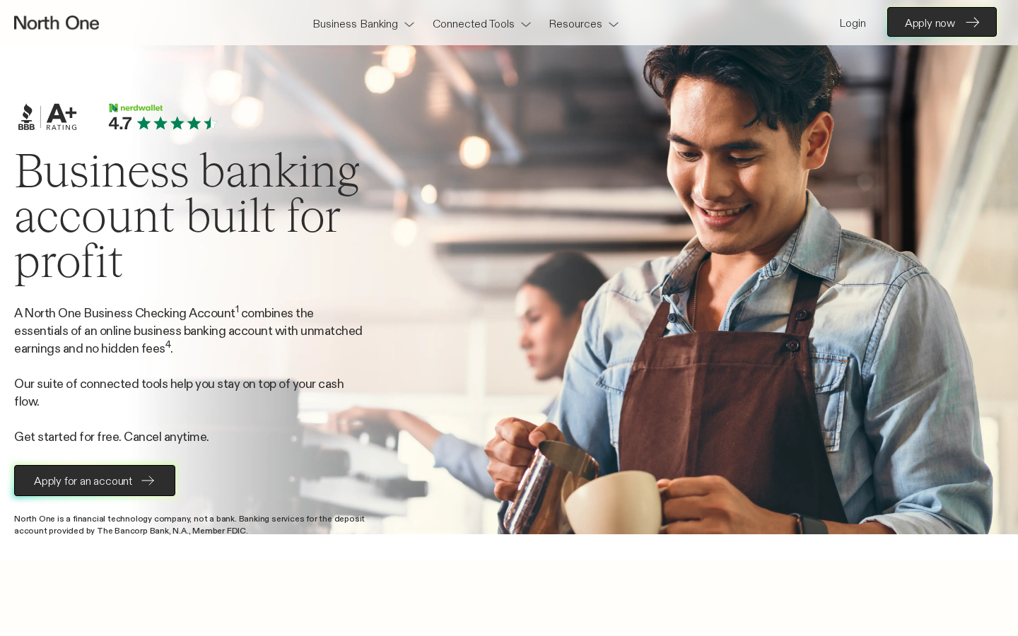 Northone homepage screenshot
