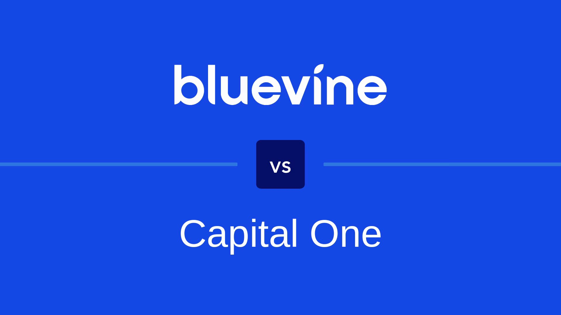 Bluevine vs. Capital One Business Checking
