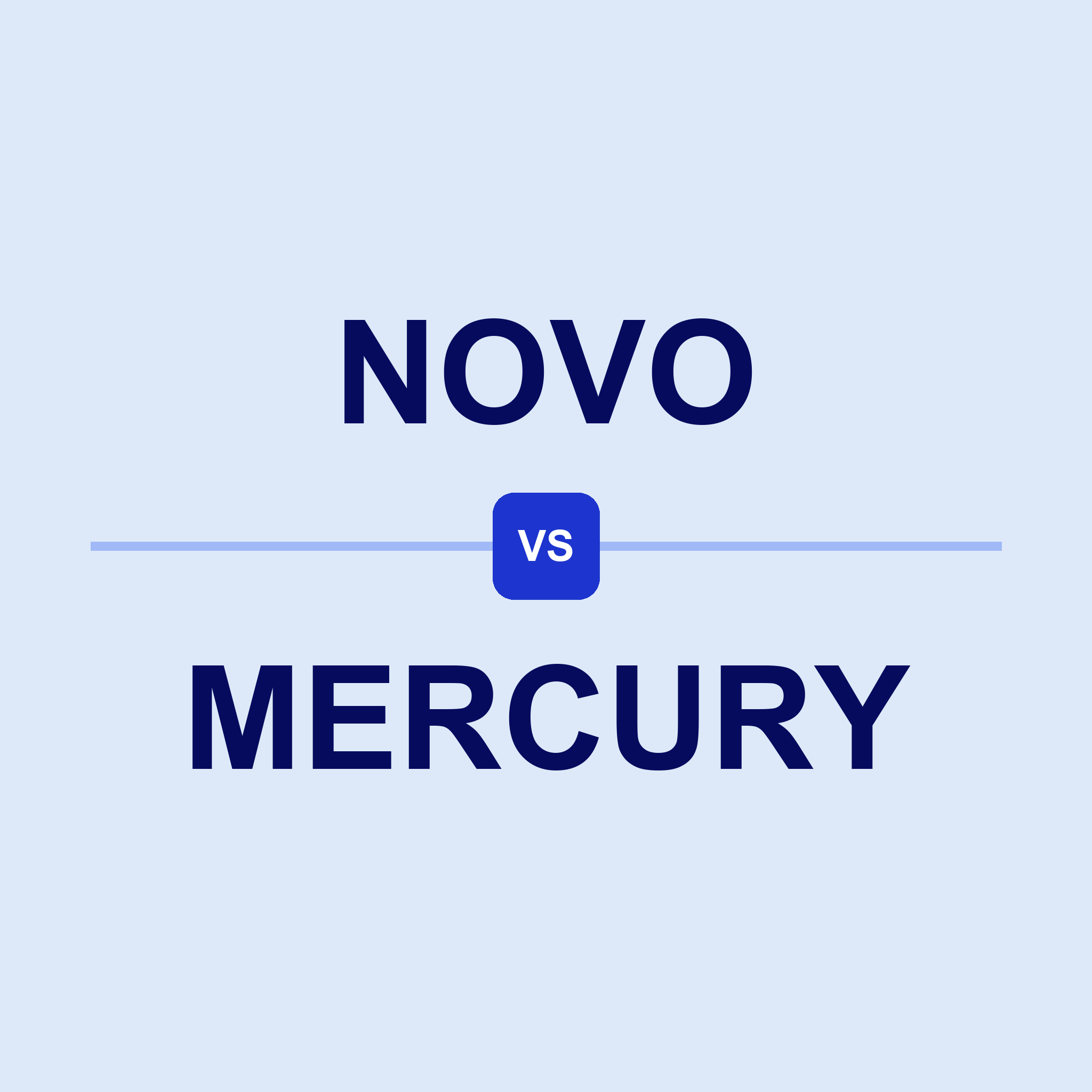 Novo vs. Mercury for Small Business